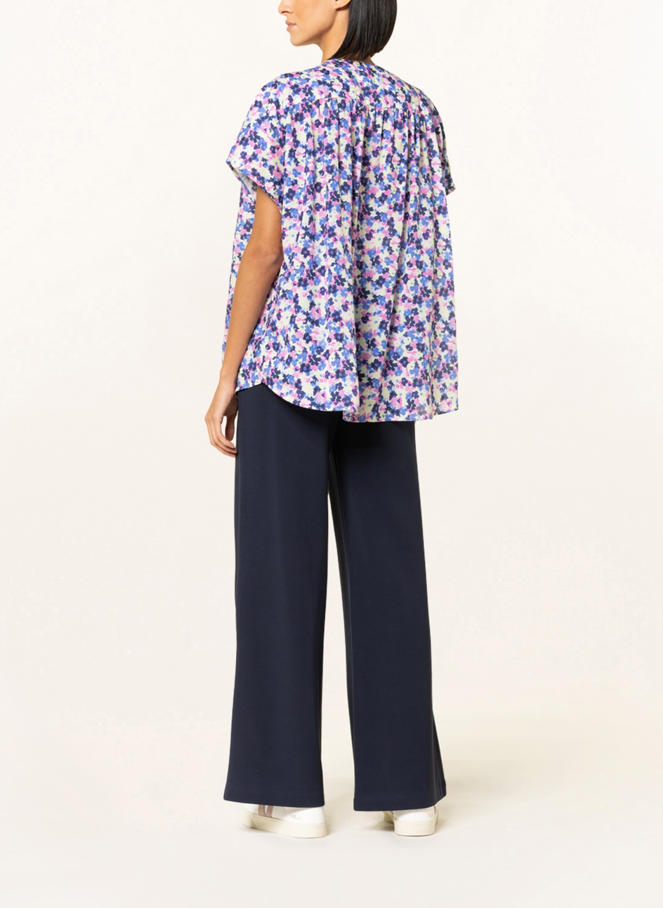 ARMEDANGELS Shirt blouse MAAIKE, Color: PURPLE/ PINK/ LIGHT YELLOW (Image 3)