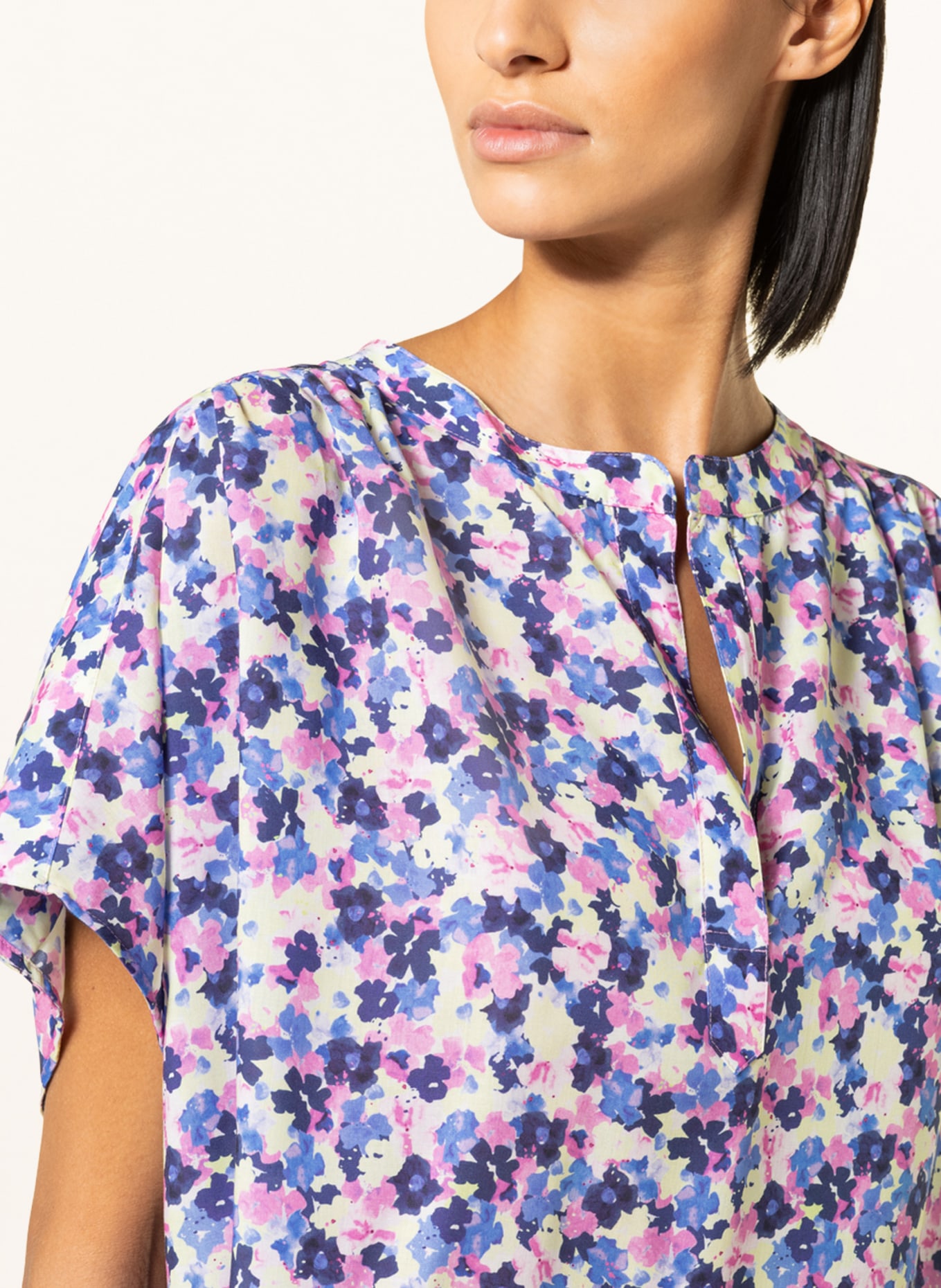 ARMEDANGELS Shirt blouse MAAIKE, Color: PURPLE/ PINK/ LIGHT YELLOW (Image 4)