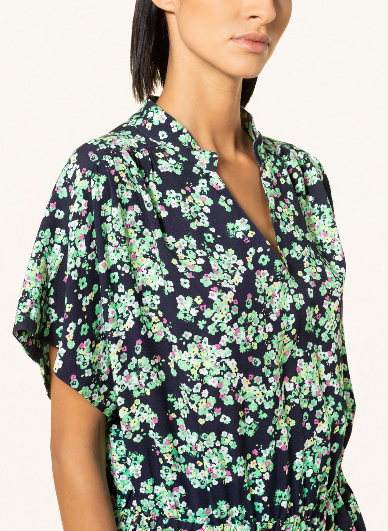 ARMEDANGELS Shirt blouse STAACY, Color: BLACK/ GREEN (Image 4)