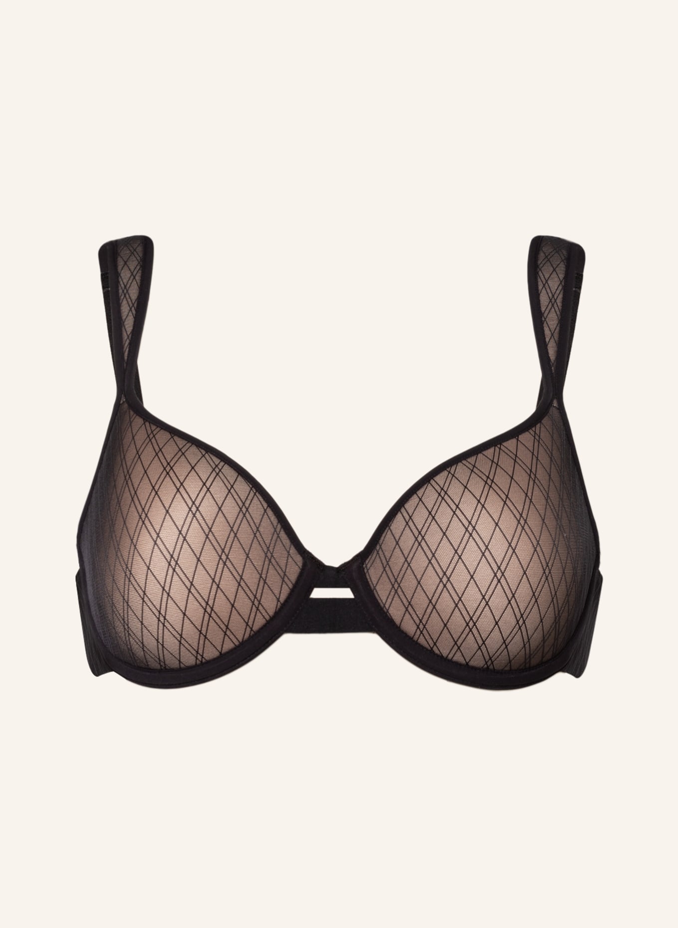 CHANTELLE Molded cup bra SMOOTH LINES, Color: BLACK/ NUDE (Image 1)