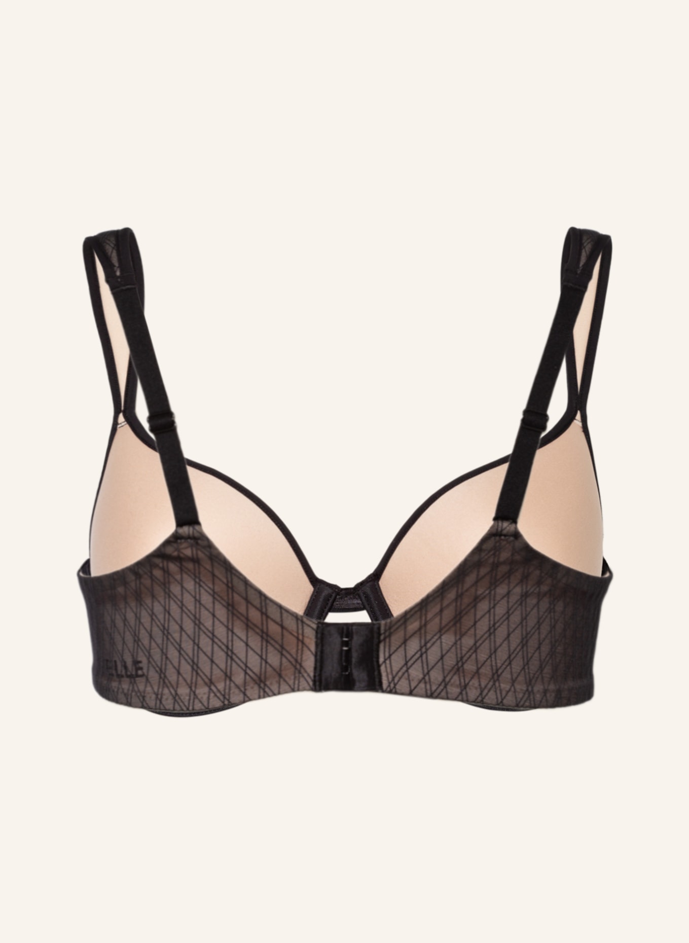 CHANTELLE Molded cup bra SMOOTH LINES, Color: BLACK/ NUDE (Image 2)