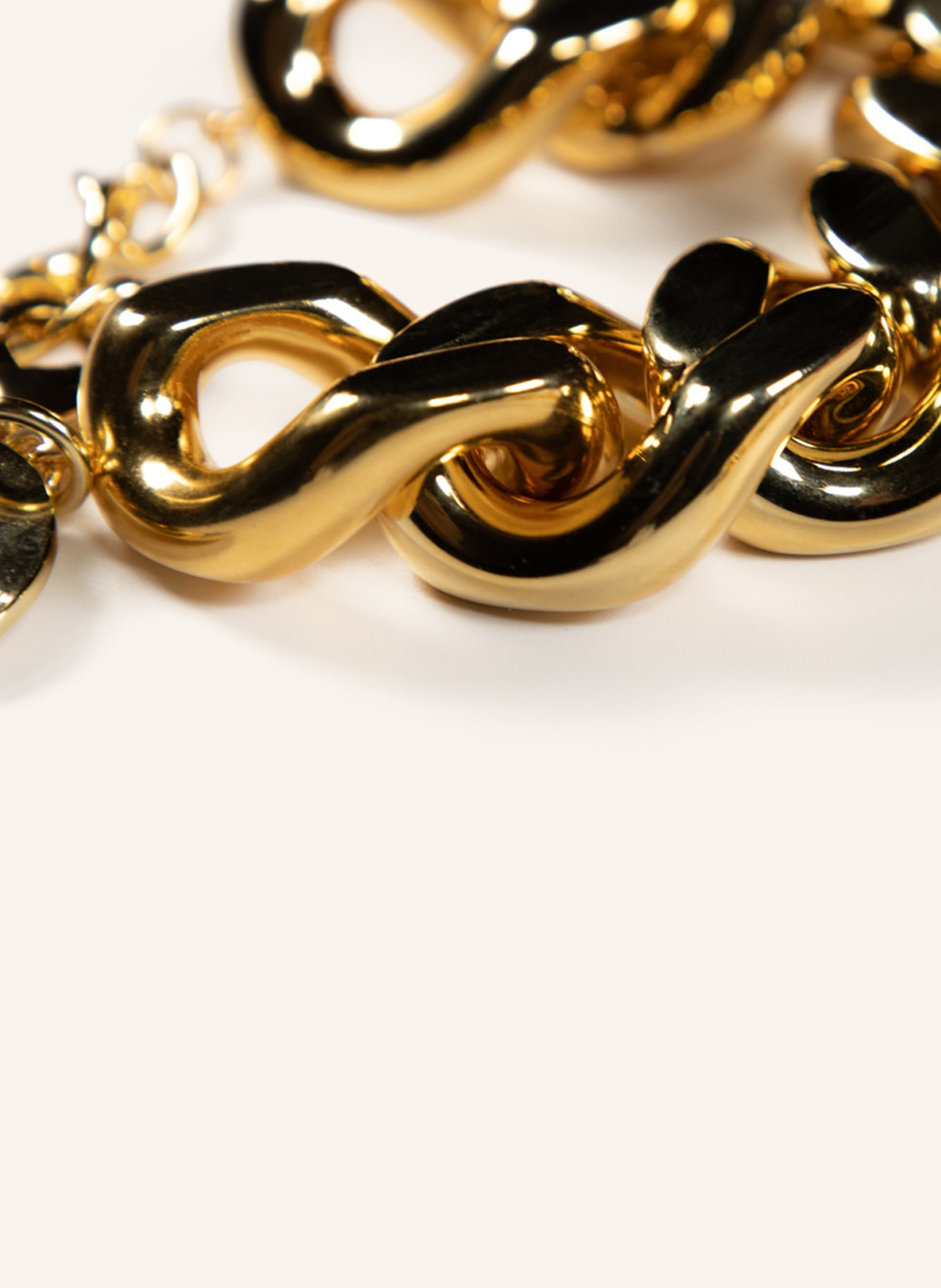 VANESSA BARONI Armband FLAT CHAIN, Farbe: GOLD (Bild 2)