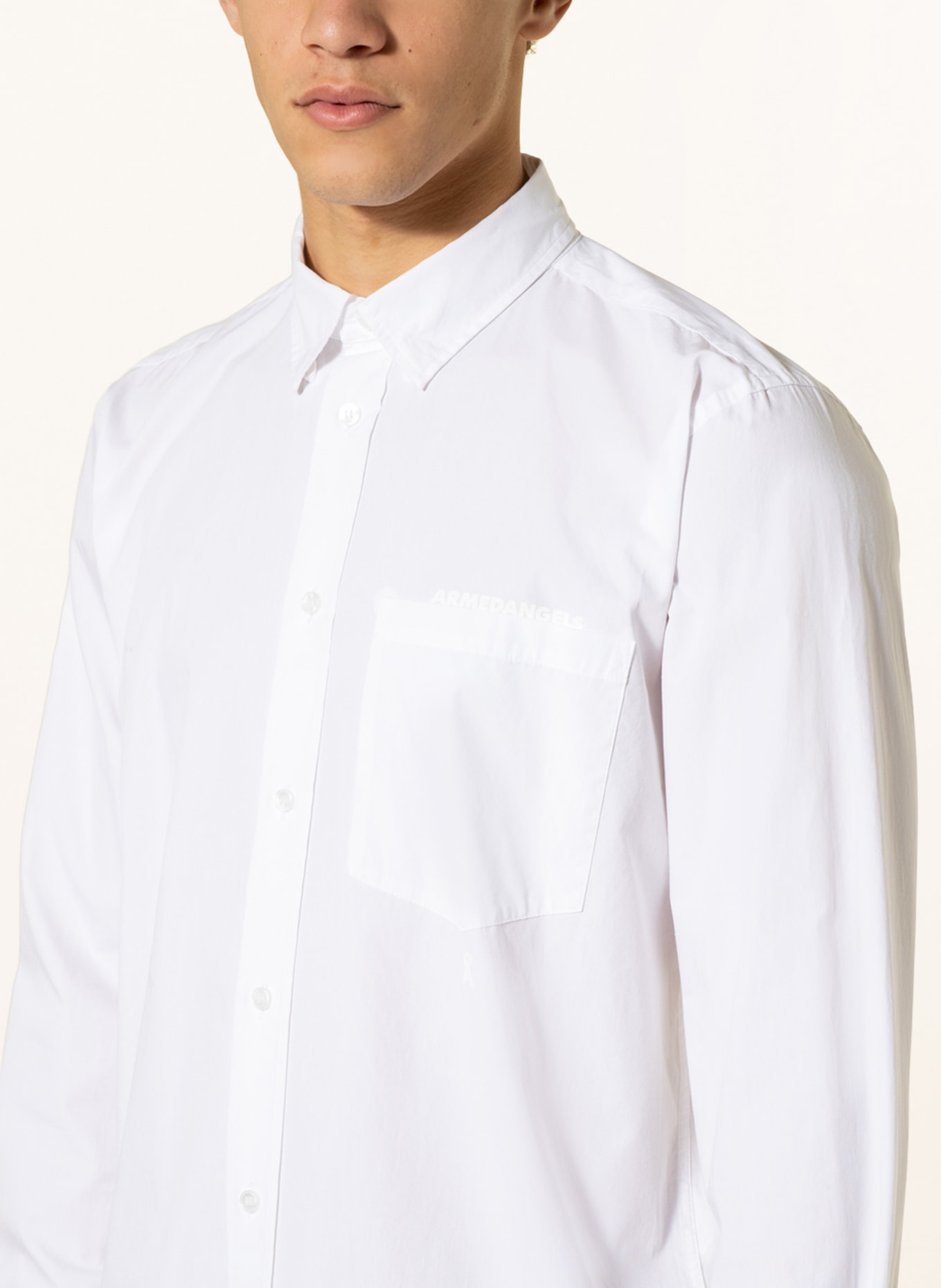 ARMEDANGELS Shirt PAITAA comfort fit, Color: WHITE (Image 4)