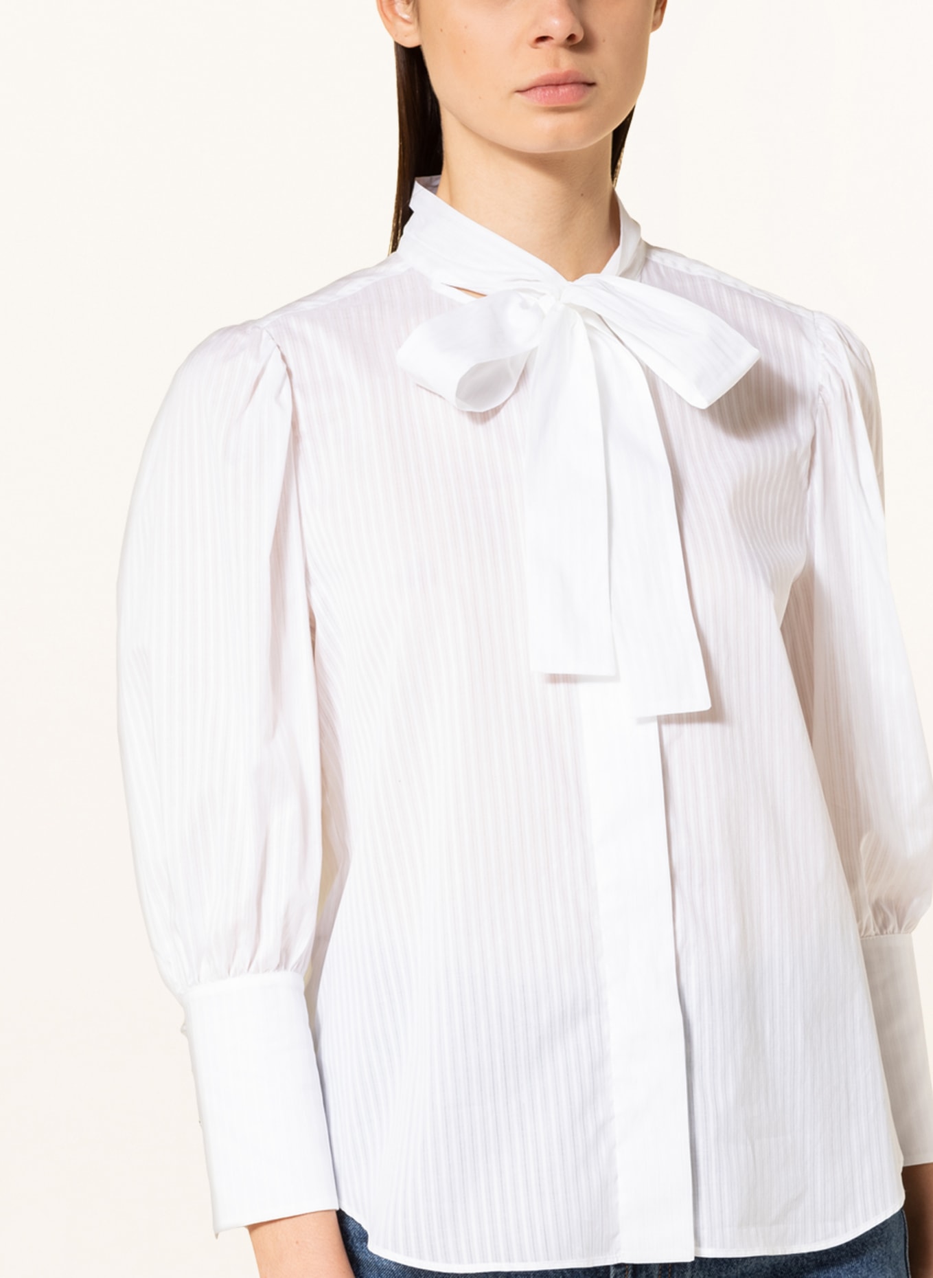 BOSS Bow-tie blouse BELLURA , Color: WHITE (Image 4)