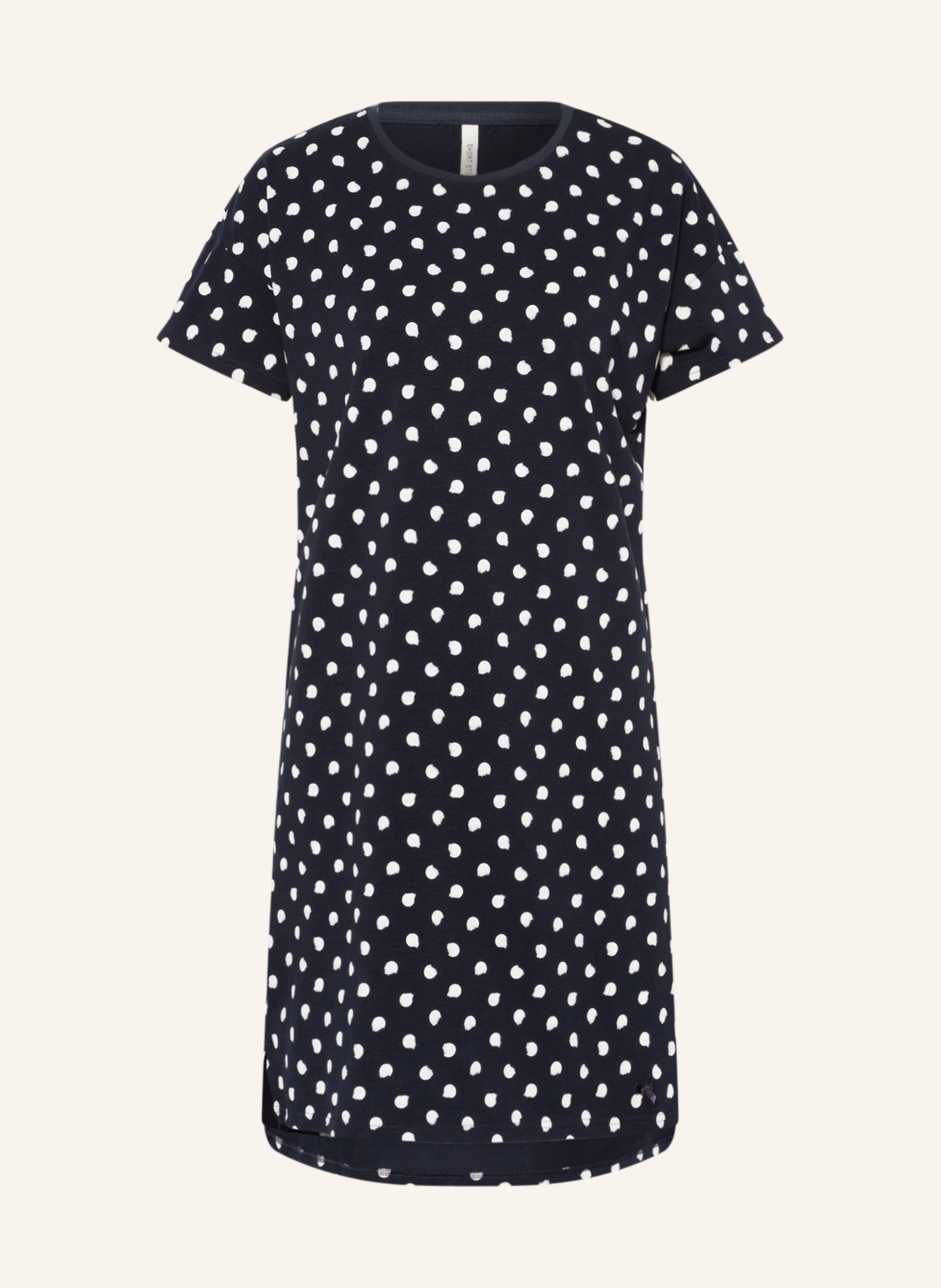 SHORT STORIES Nightgown, Color: DARK BLUE/ WHITE (Image 1)