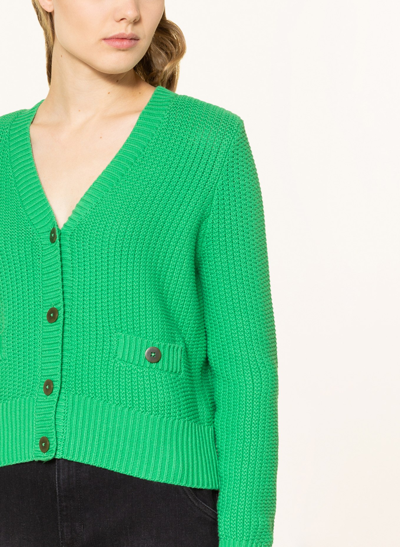 REPEAT Cardigan, Color: GREEN (Image 4)