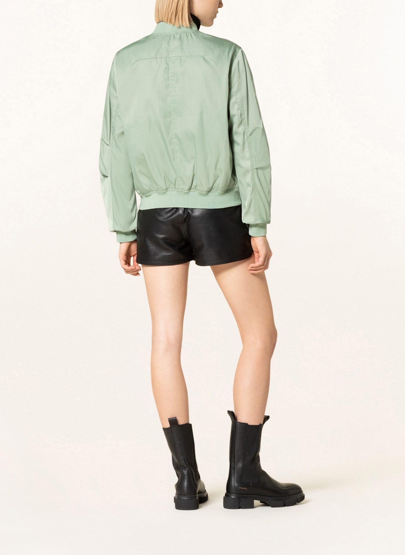 RINO & PELLE Bomber jacket SUSY , Color: LIGHT GREEN (Image 3)