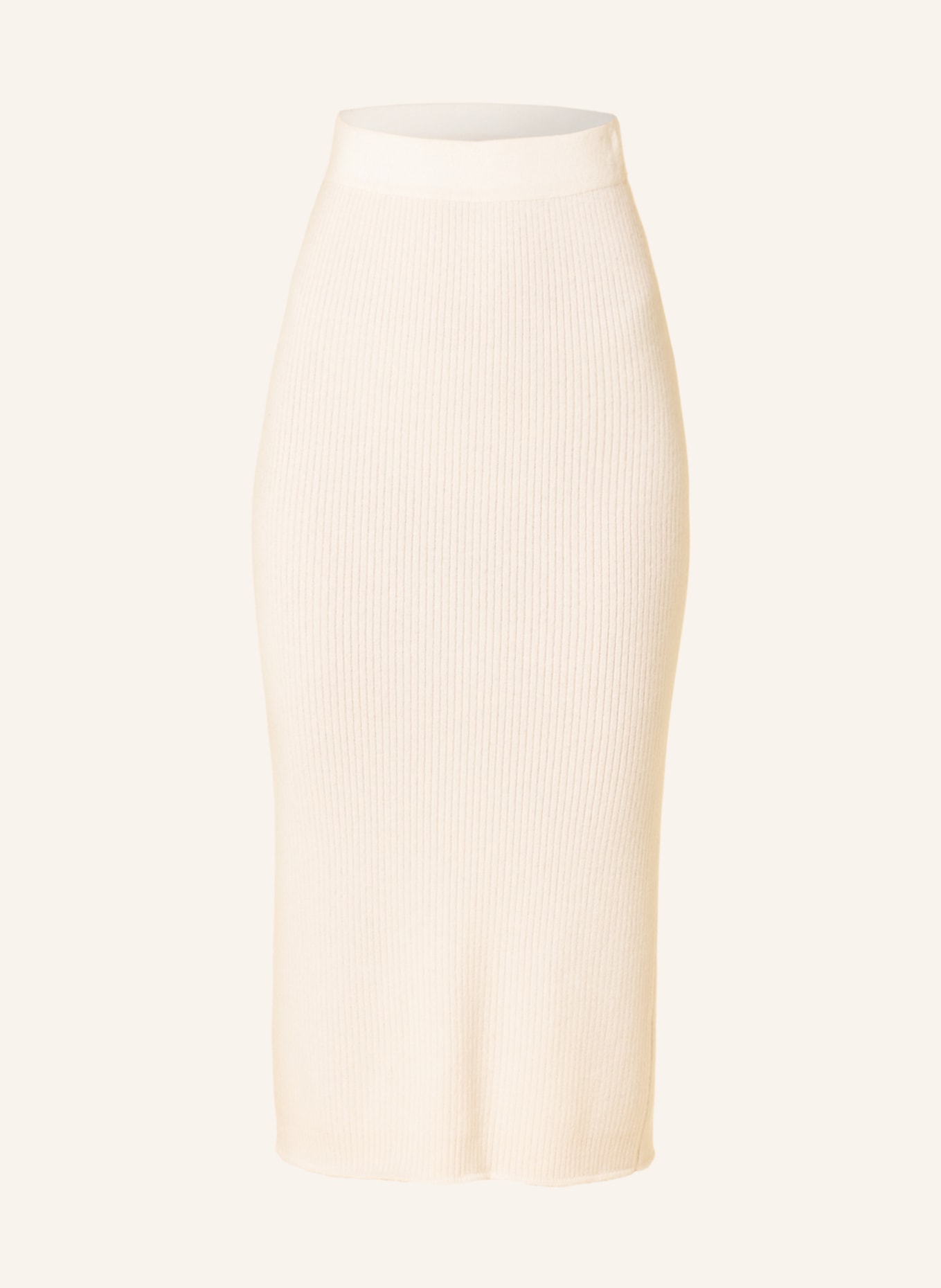 (THE MERCER) N.Y. Knit skirt in cashmere, Color: ECRU (Image 1)
