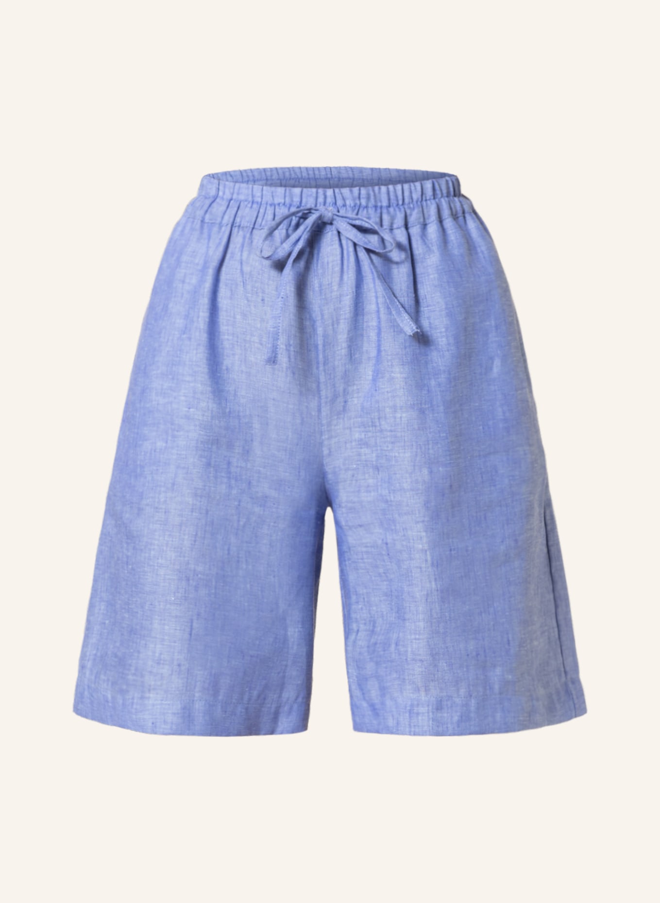 (THE MERCER) N.Y. Linen shorts , Color: BLUE (Image 1)