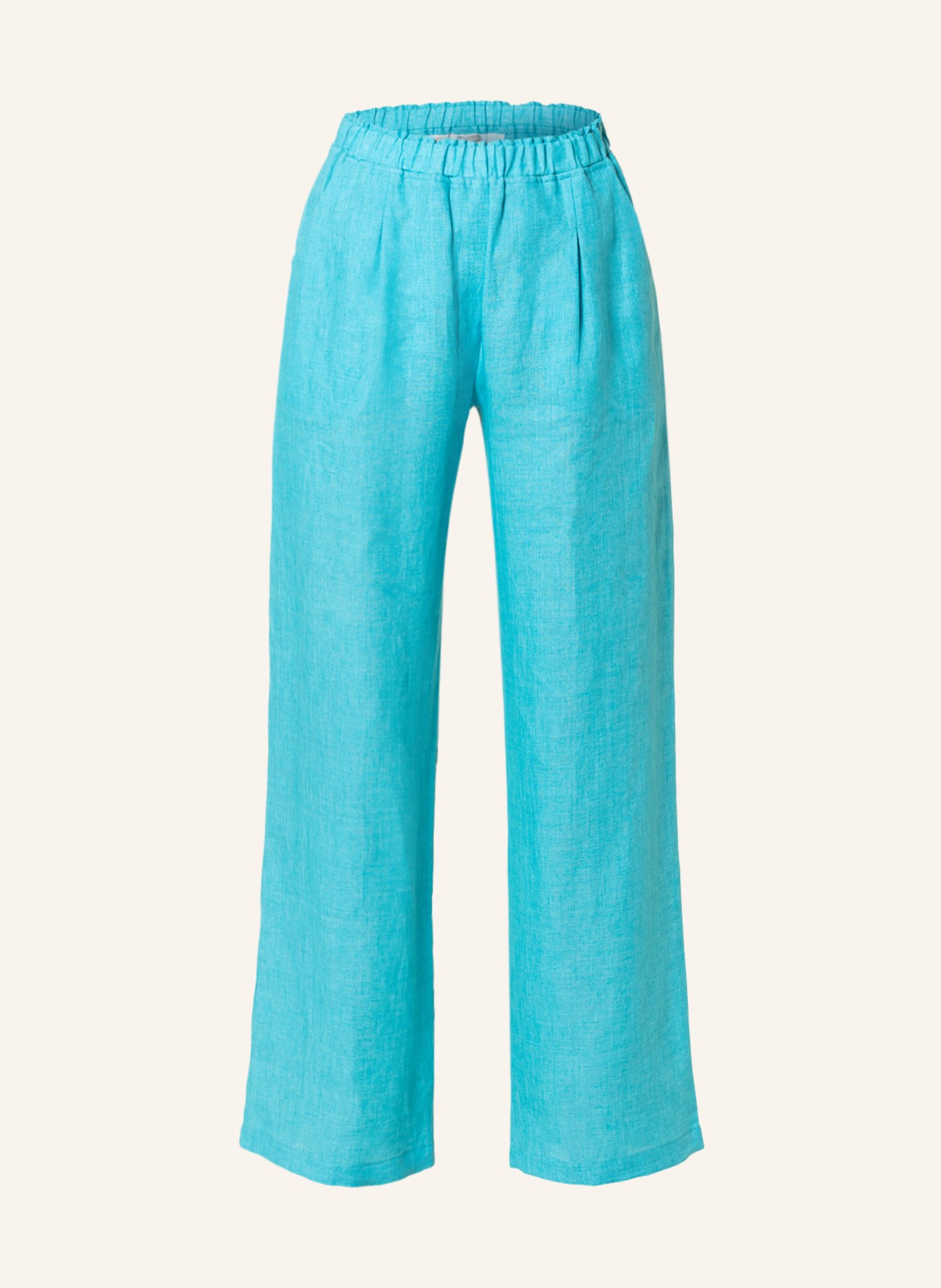 (THE MERCER) N.Y. Linen pants , Color: TURQUOISE (Image 1)