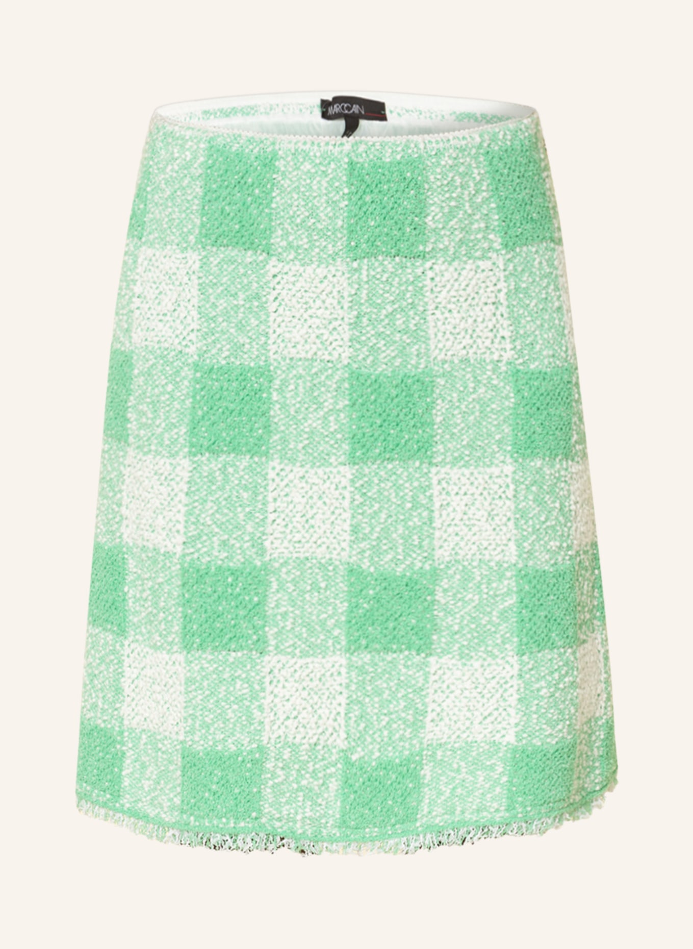 MARC CAIN Tweed skirt, Color: 550 bright jade (Image 1)