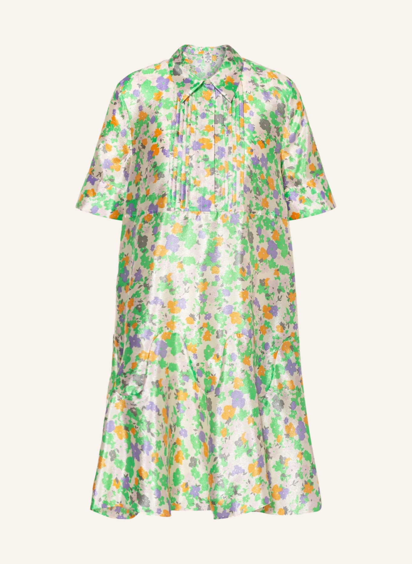 BAUM UND PFERDGARTEN Dress ALESSI, Color: CREAM/ LIGHT GREEN/ PURPLE(Image null)