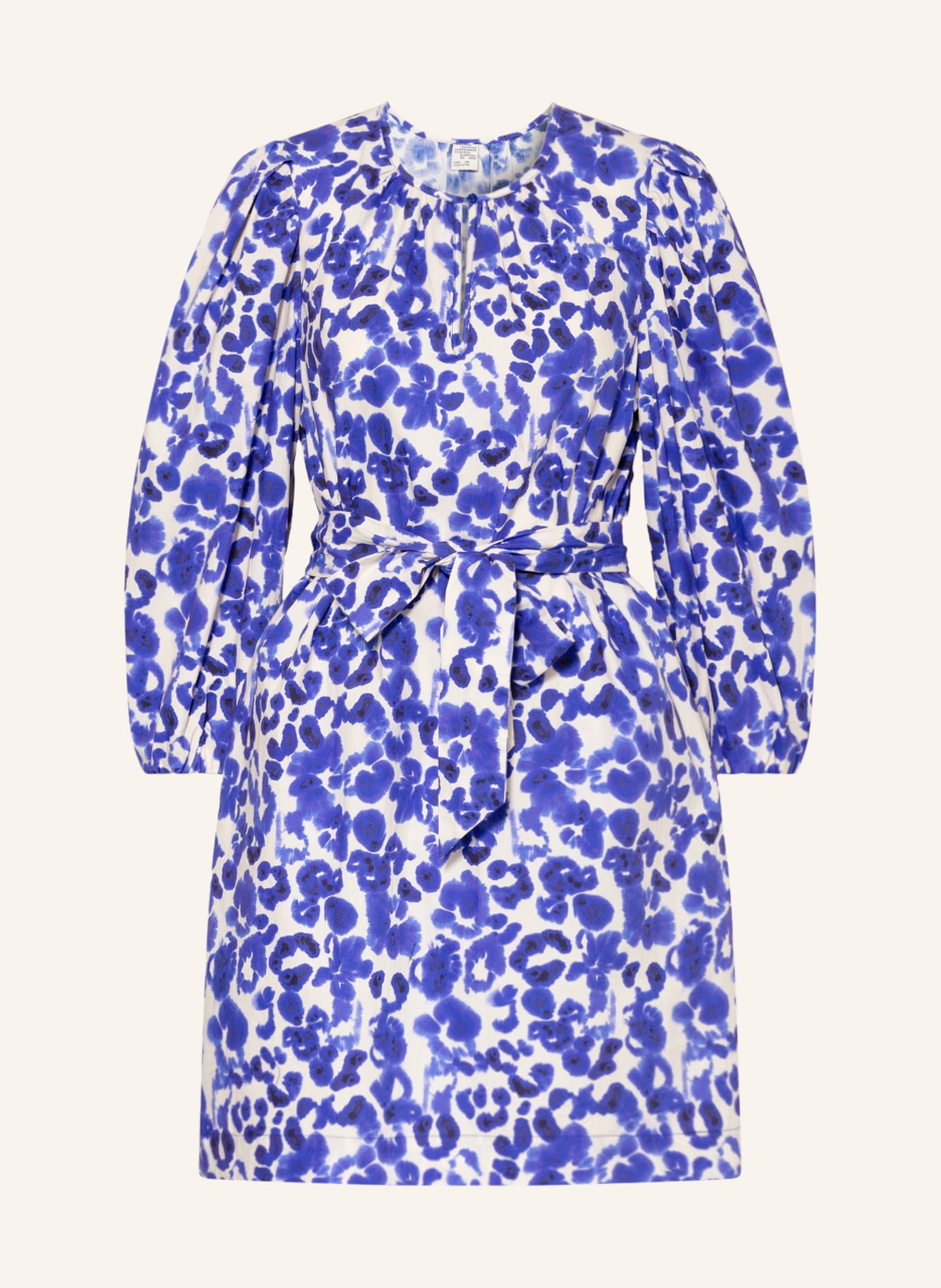 BAUM UND PFERDGARTEN Dress AIKI, Color: WHITE/ BLUE (Image 1)