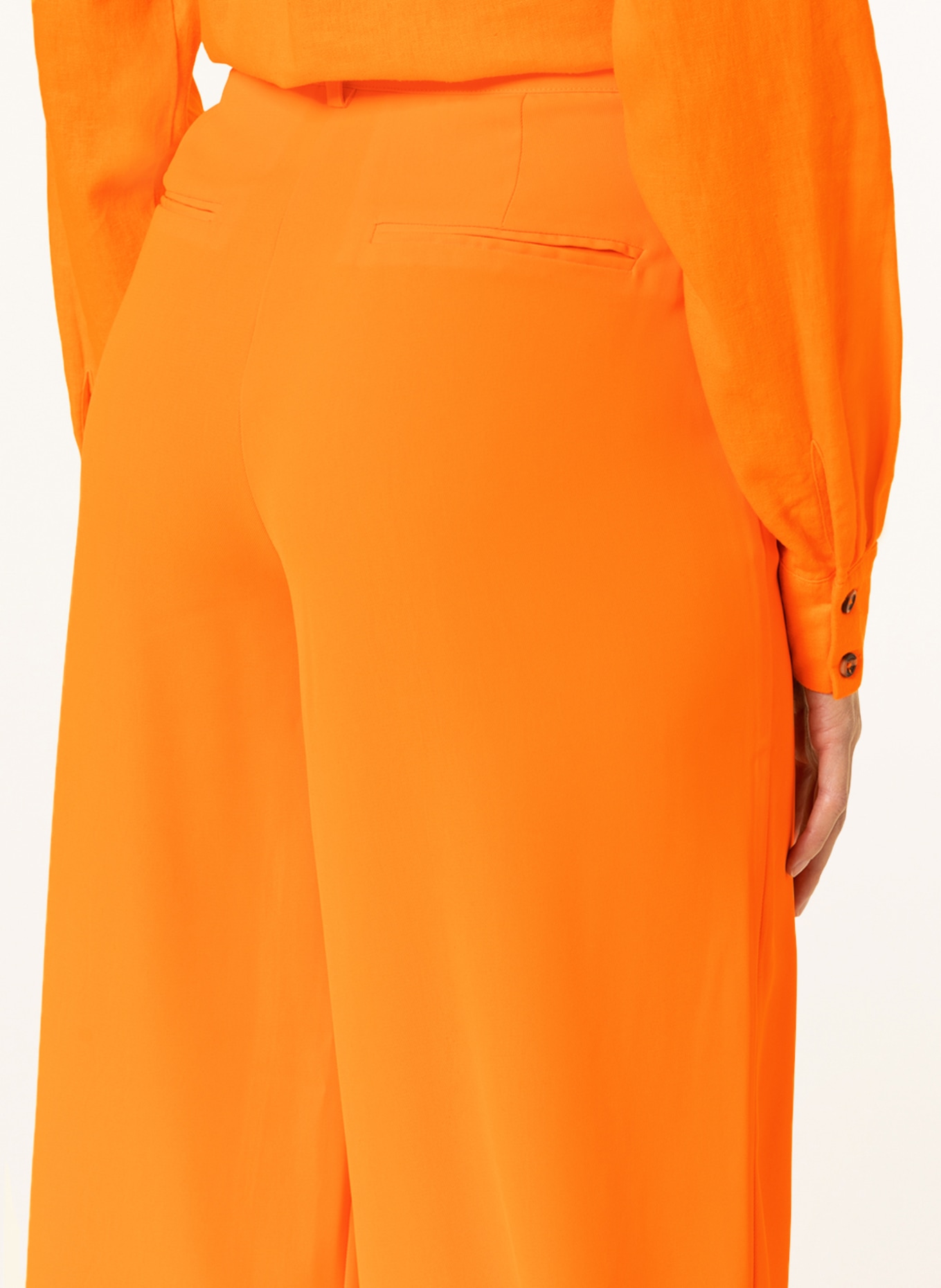 FREEQUENT Wide leg trousers FQLENNY, Color: ORANGE (Image 5)