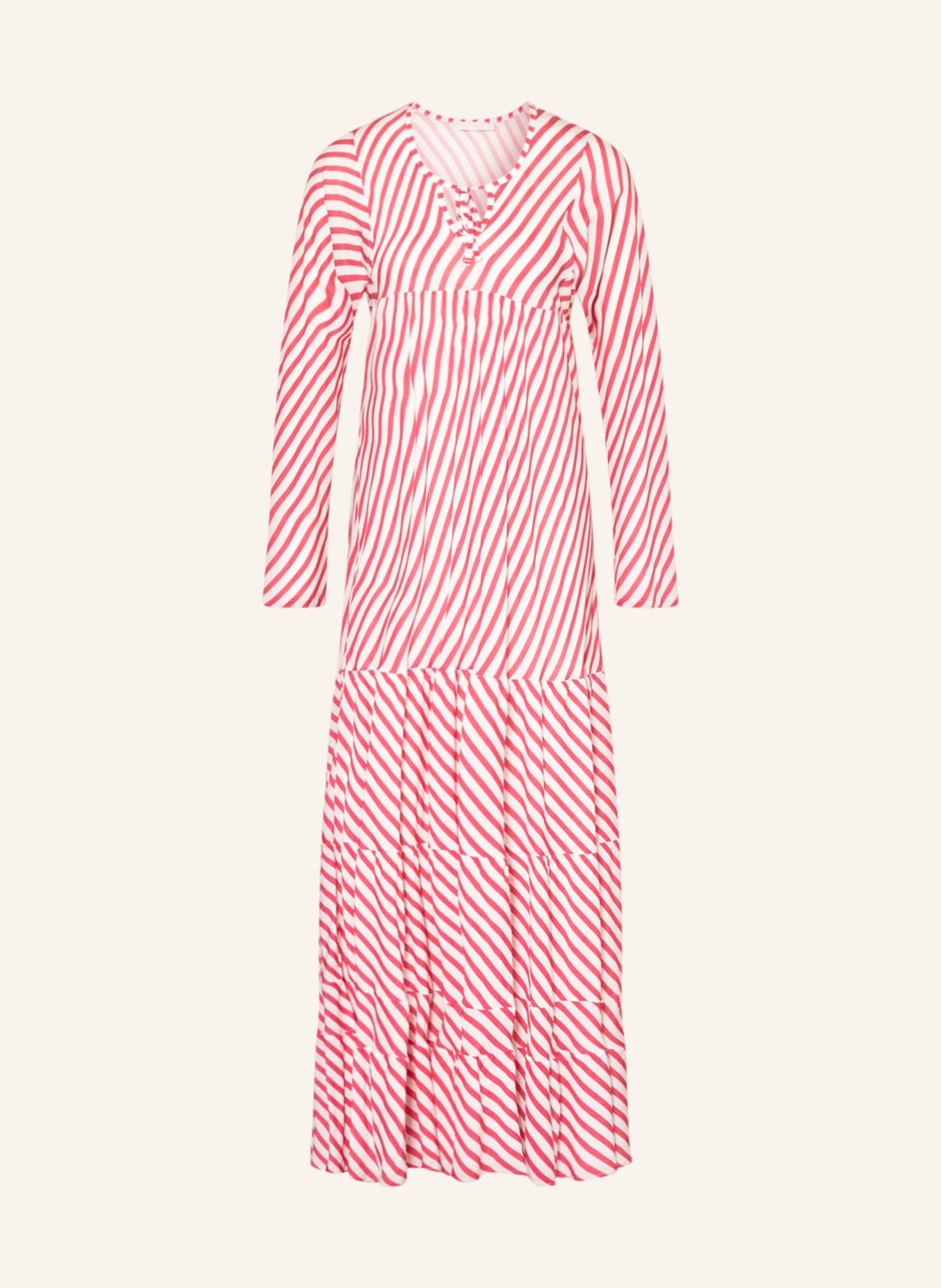 studiofavn Dress SIENNA, Color: WHITE/ LIGHT RED (Image 1)