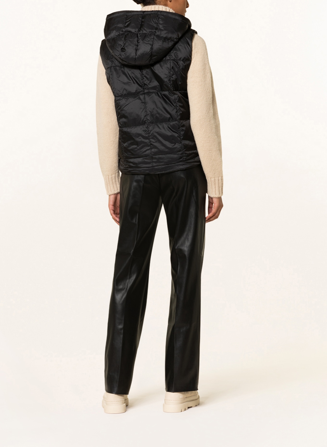CARTOON Quilted vest, Color: BLACK (Image 3)