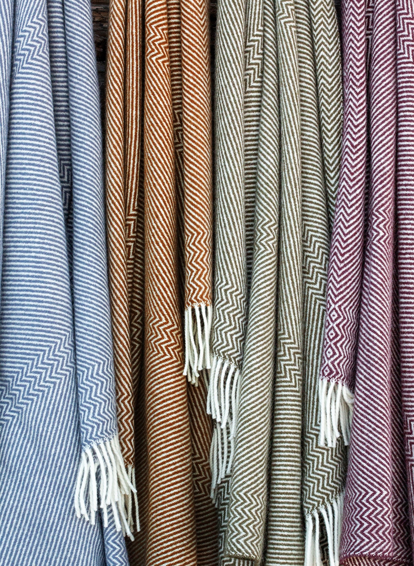 Røros Tweed Tweed-Plaid KATTEFOT, Farbe: CREME/ DUNKELGELB (Bild 3)