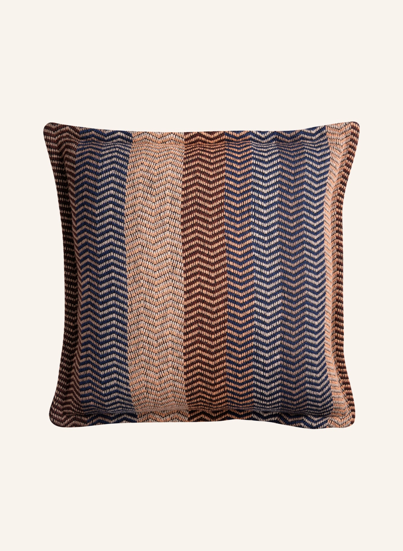 Røros Tweed Tweedowa poduszka dekoracyjna FRI z wypełnieniem z pierza, Kolor: BEŻOWY/ BLADORÓŻOWY/ NIEBIESKI (Obrazek 2)