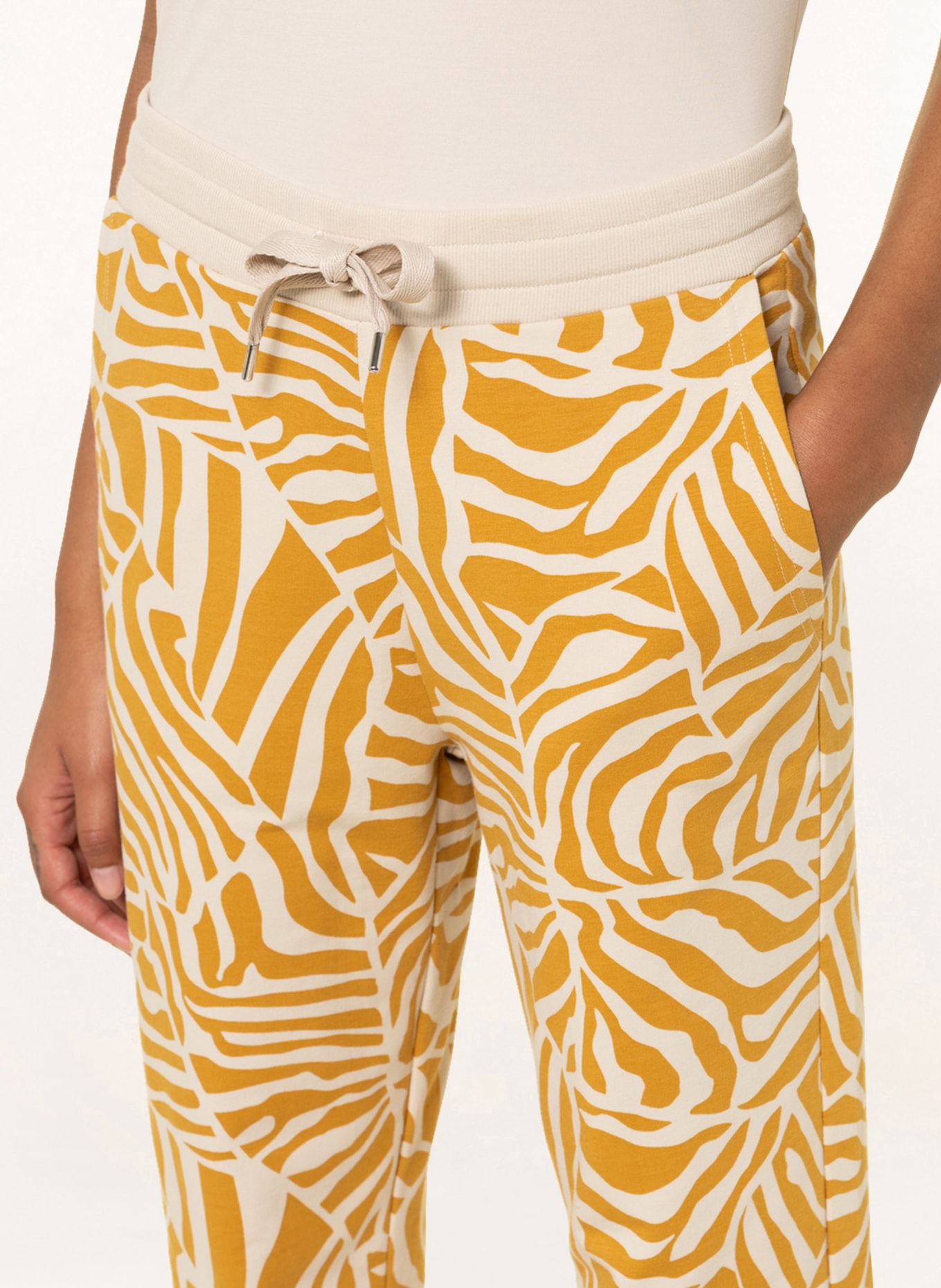 mey Pajama pants , Color: DARK YELLOW/ CREAM (Image 5)