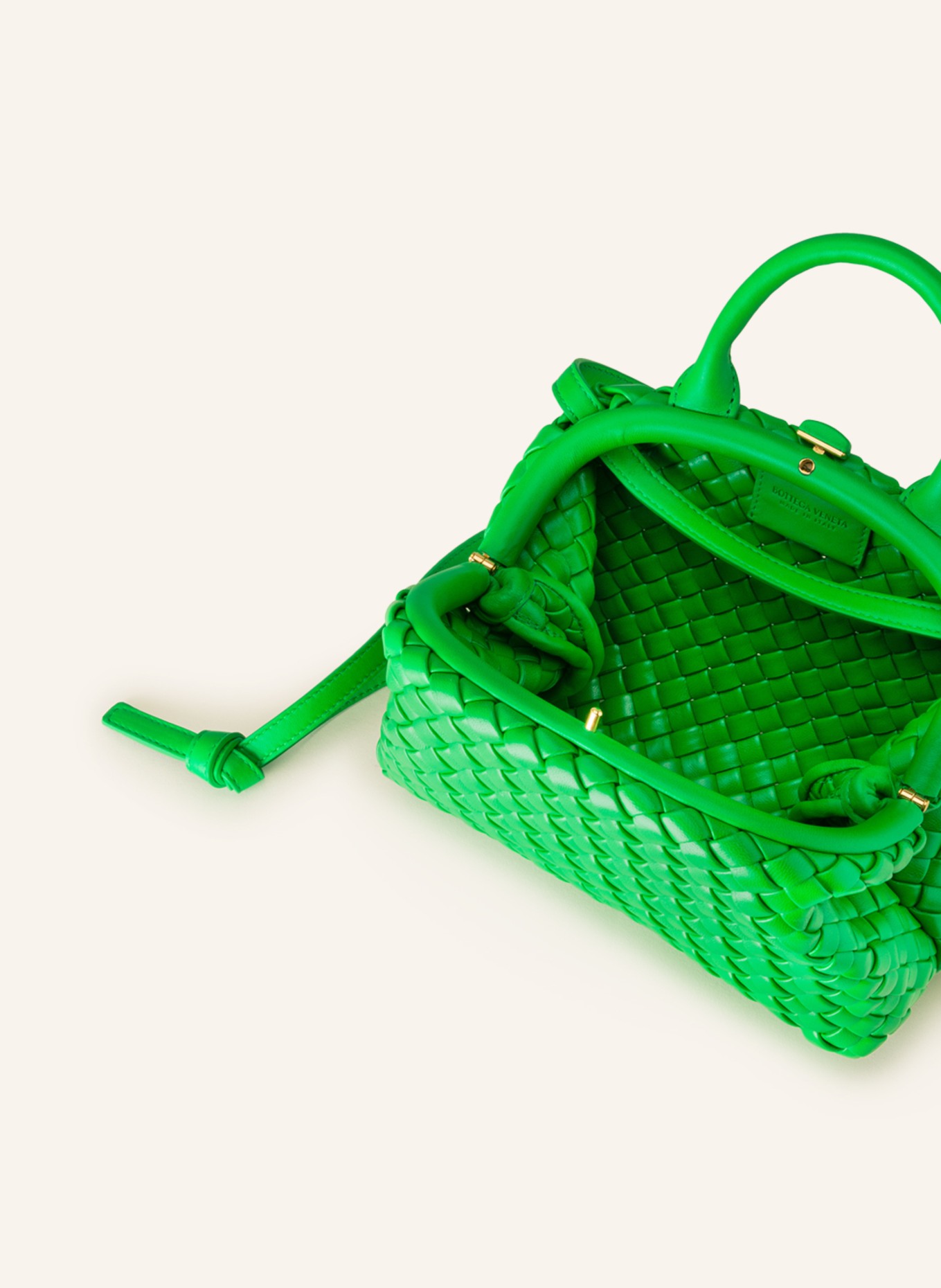 BOTTEGA VENETA Handtasche MINI HANDLE, Farbe: PARAKEET (Bild 3)