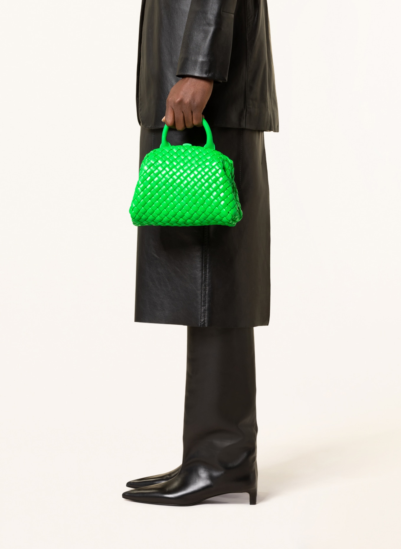 BOTTEGA VENETA Handtasche MINI HANDLE, Farbe: PARAKEET (Bild 4)