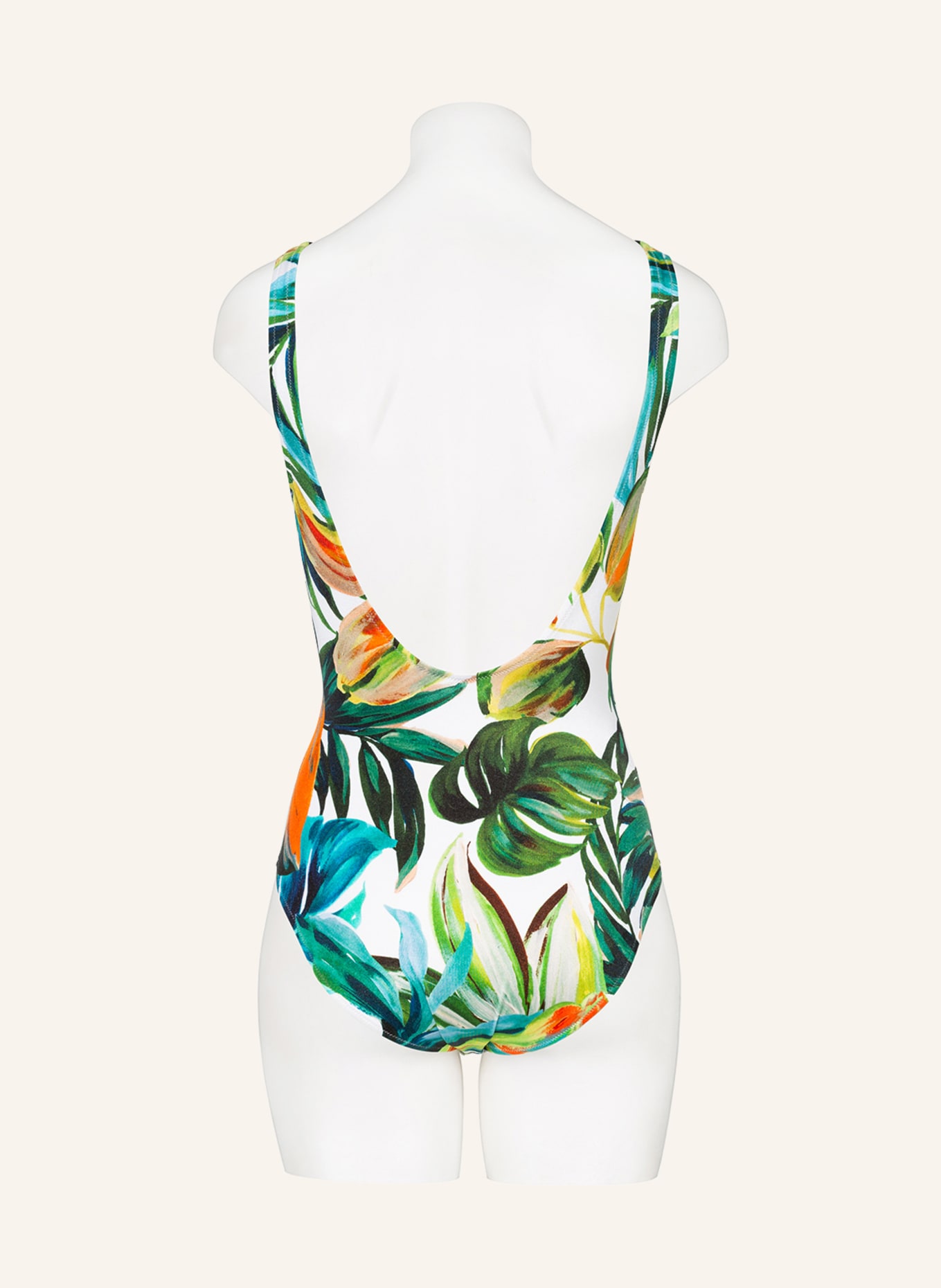 Charmline Shaping swimsuit NATURE FEELINGS, Color: GREEN/ WHITE (Image 3)