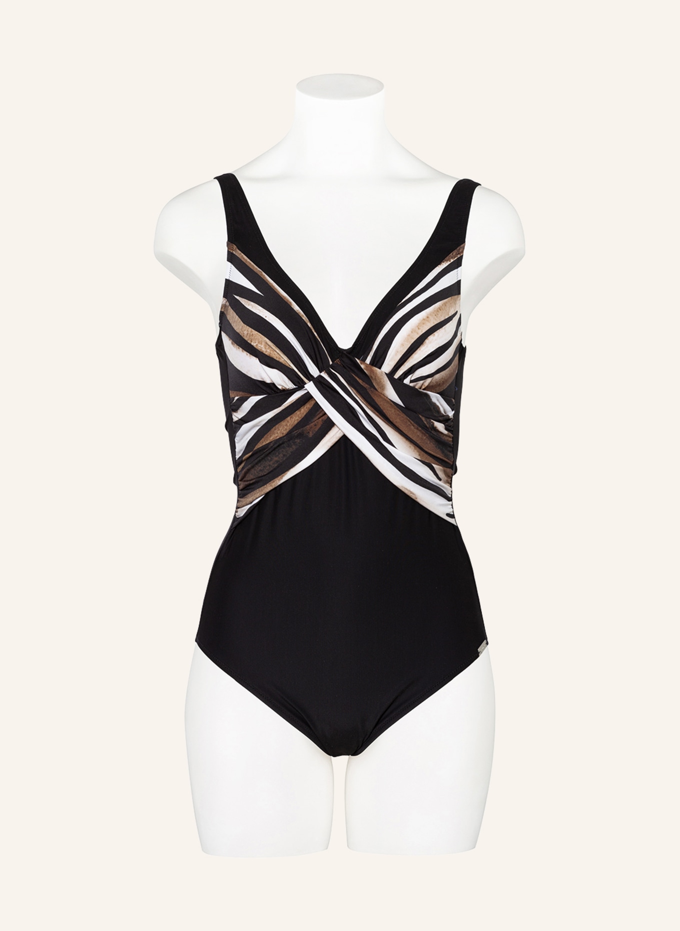 Charmline Shaping swimsuit POOL SAFARI, Color: BLACK/ LIGHT BROWN (Image 2)