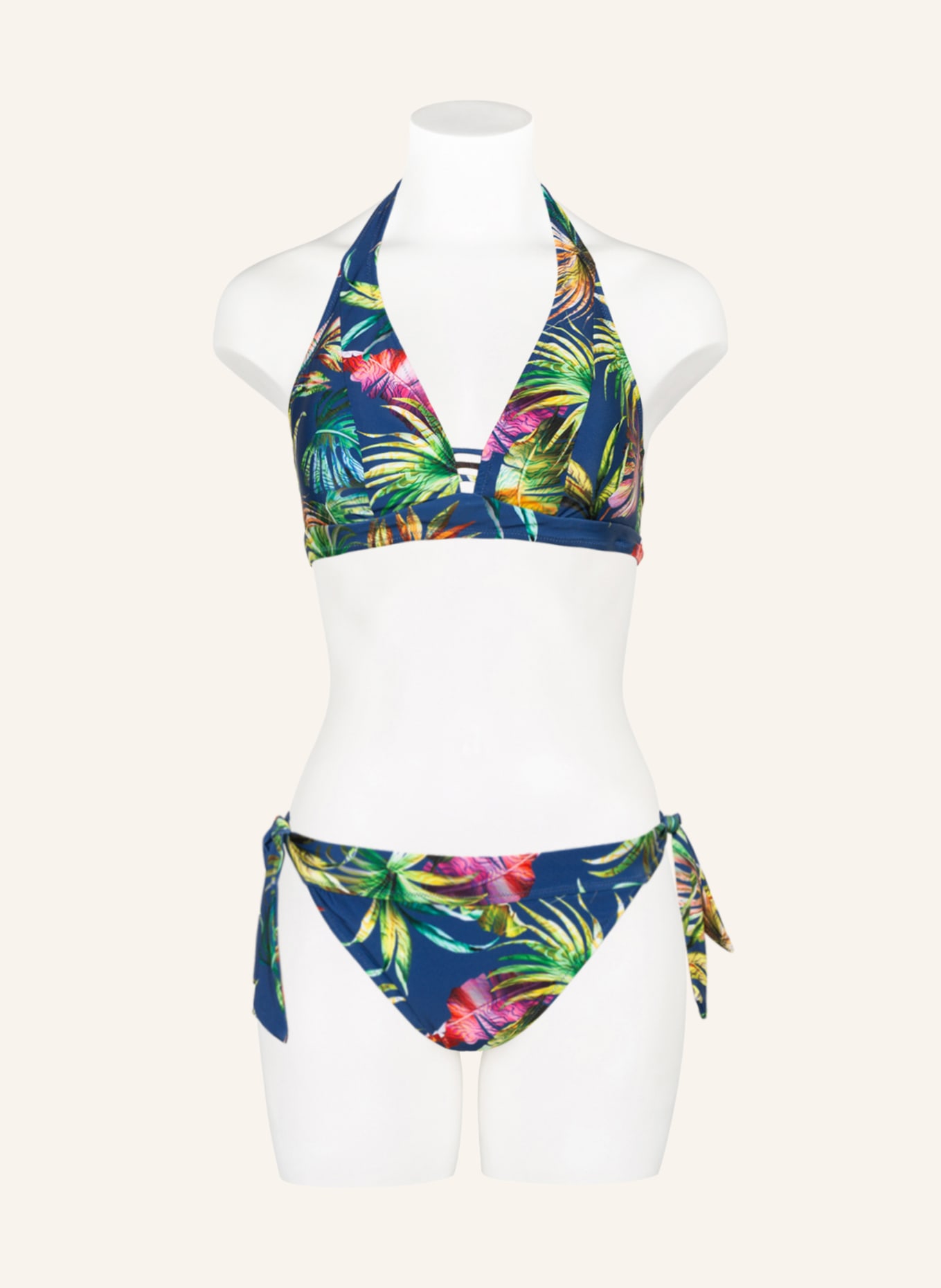 Lidea Halter neck bikini top PLUNGE, Color: BLUE (Image 2)