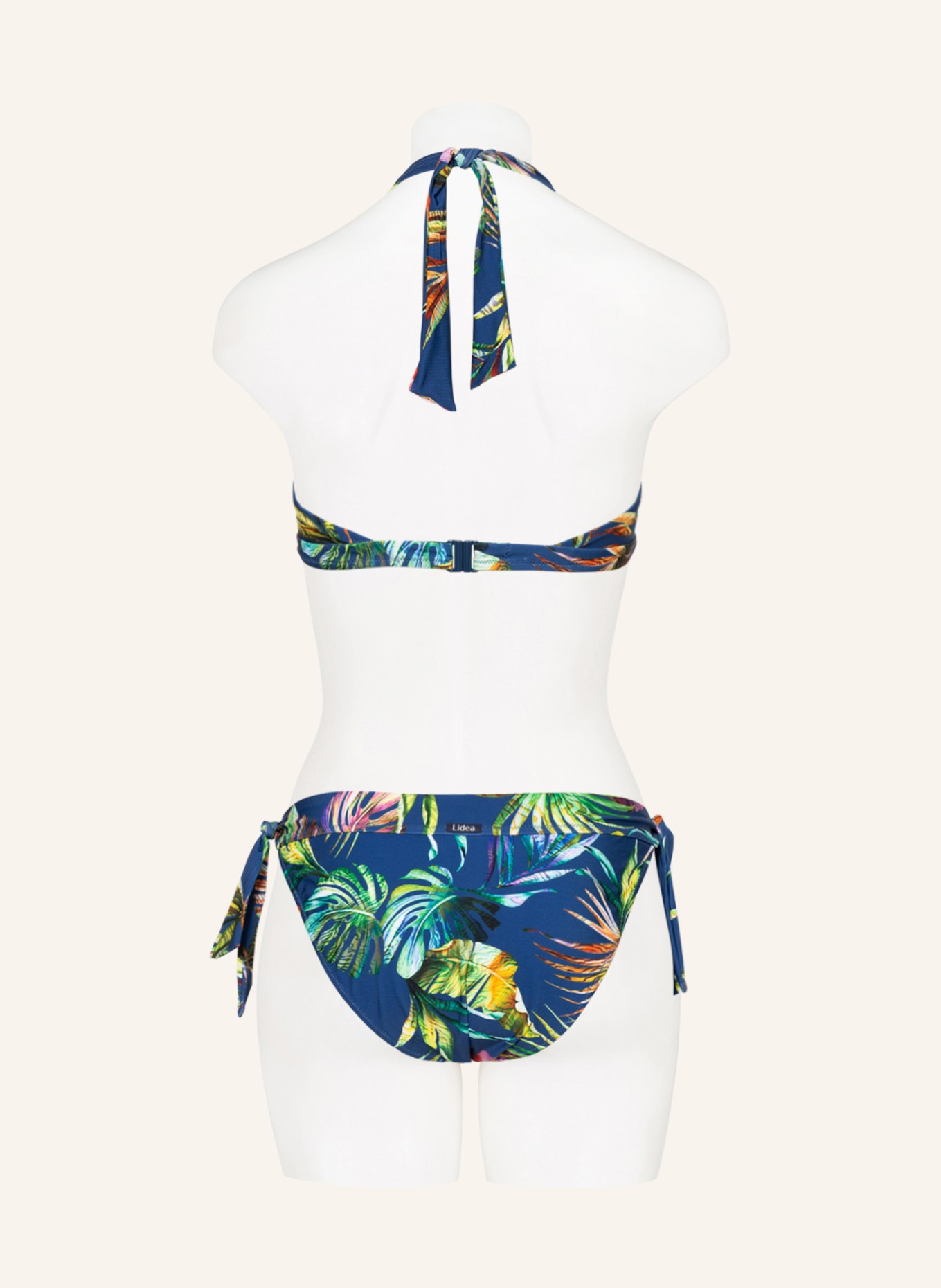 Lidea Halter neck bikini top PLUNGE, Color: BLUE (Image 3)