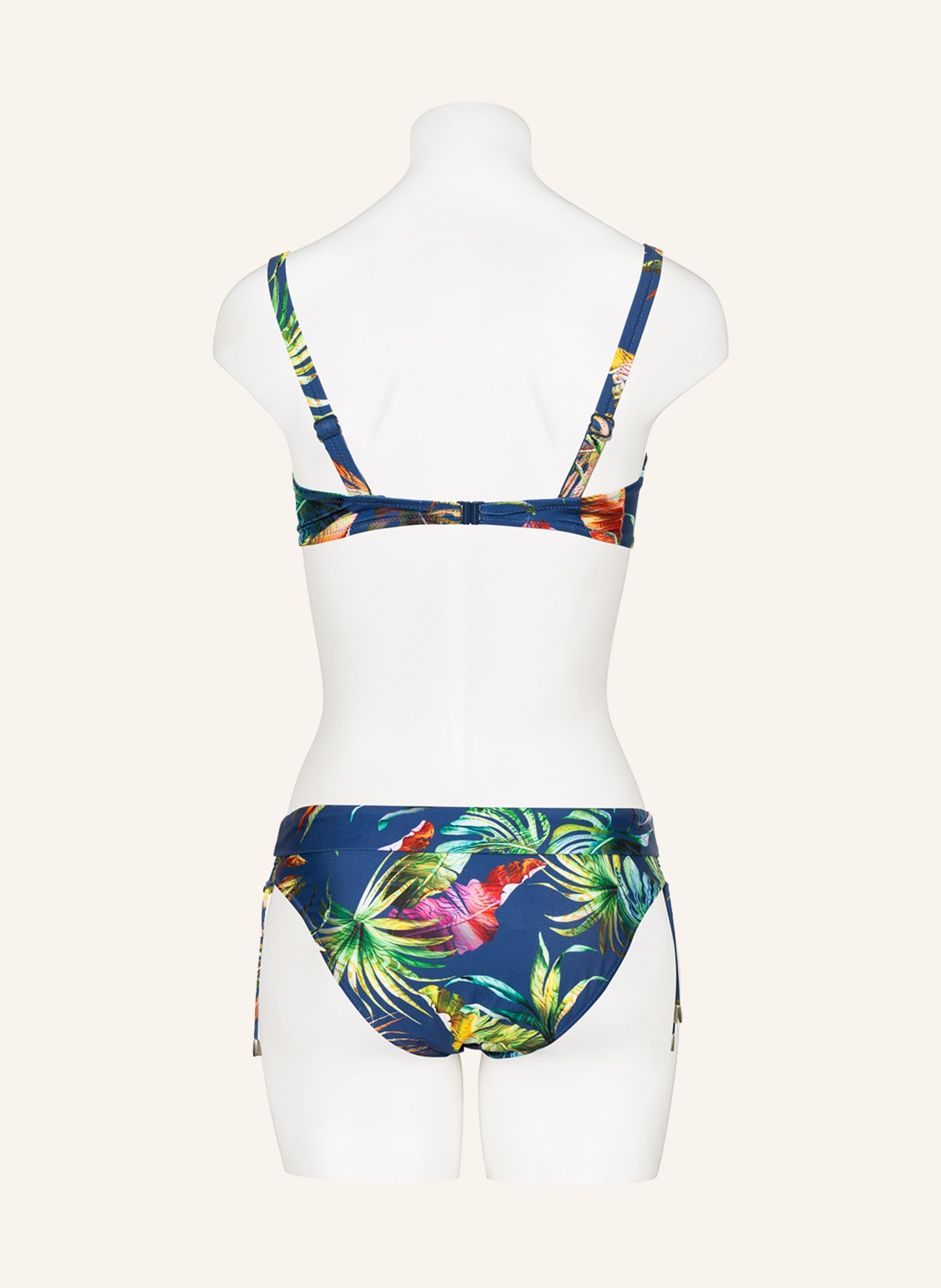 Lidea Basic bikini bottoms PLUNGE, Color: BLUE/ GREEN (Image 3)
