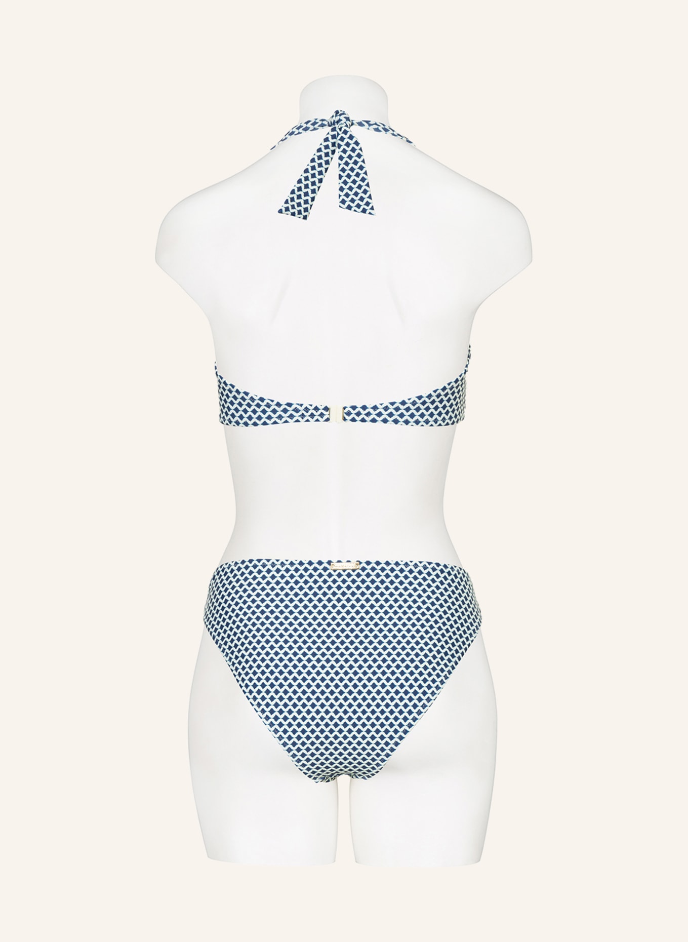 watercult Basic bikini bottoms NAUTIC CALL, Color: DARK BLUE/ CREAM (Image 3)