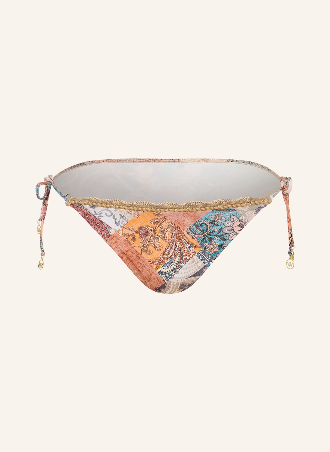 watercult Triangel-Bikini-Hose PAISLEY SAVAGE, Farbe: HELLROT/ HELLORANGE (Bild 1)