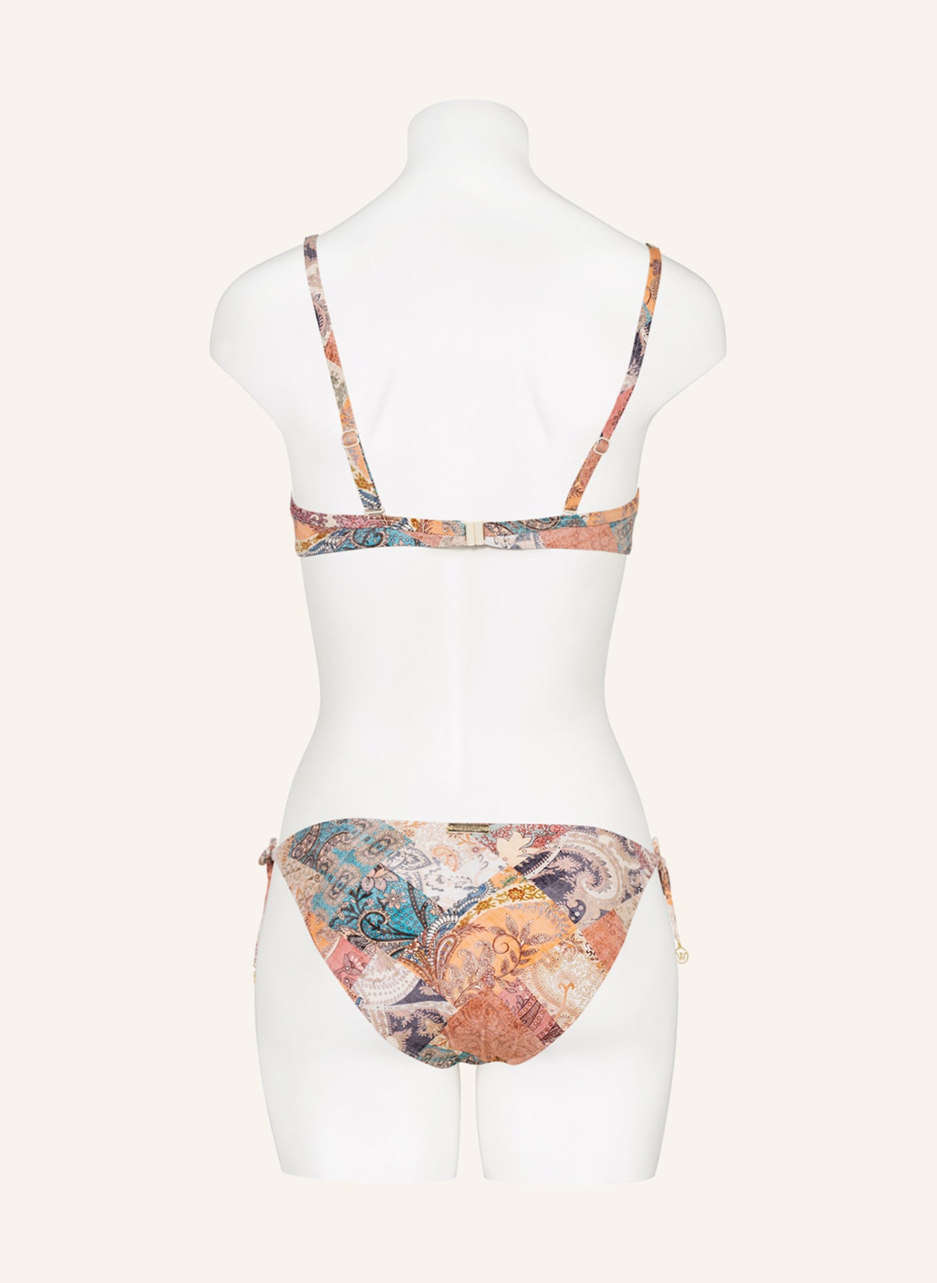 watercult Triangel-Bikini-Hose PAISLEY SAVAGE, Farbe: HELLROT/ HELLORANGE (Bild 3)