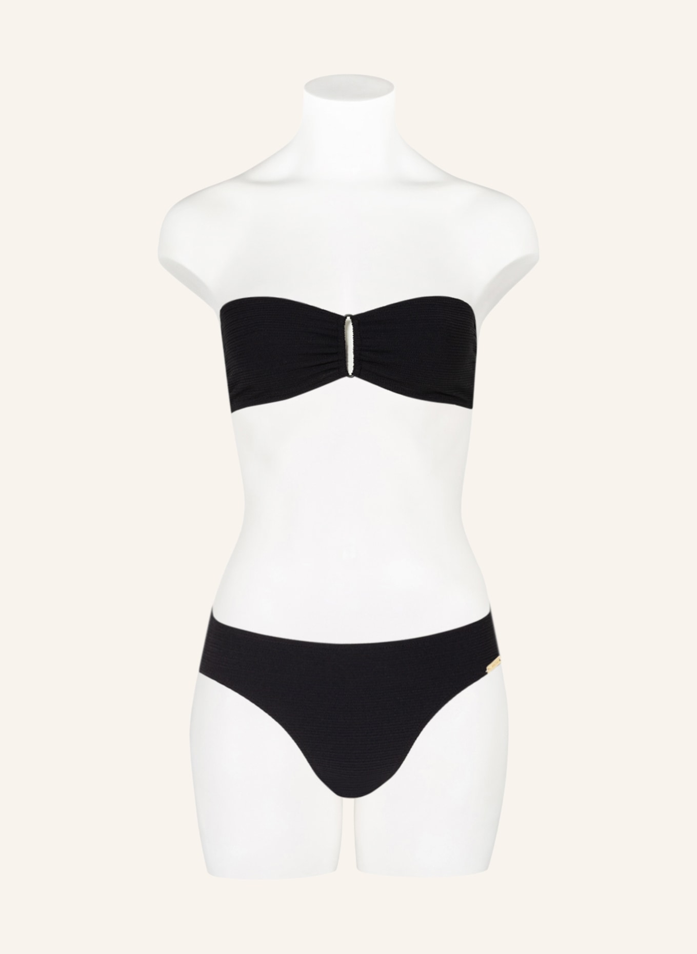 watercult Bandeau bikini top PURE SENSES, Color: BLACK (Image 2)