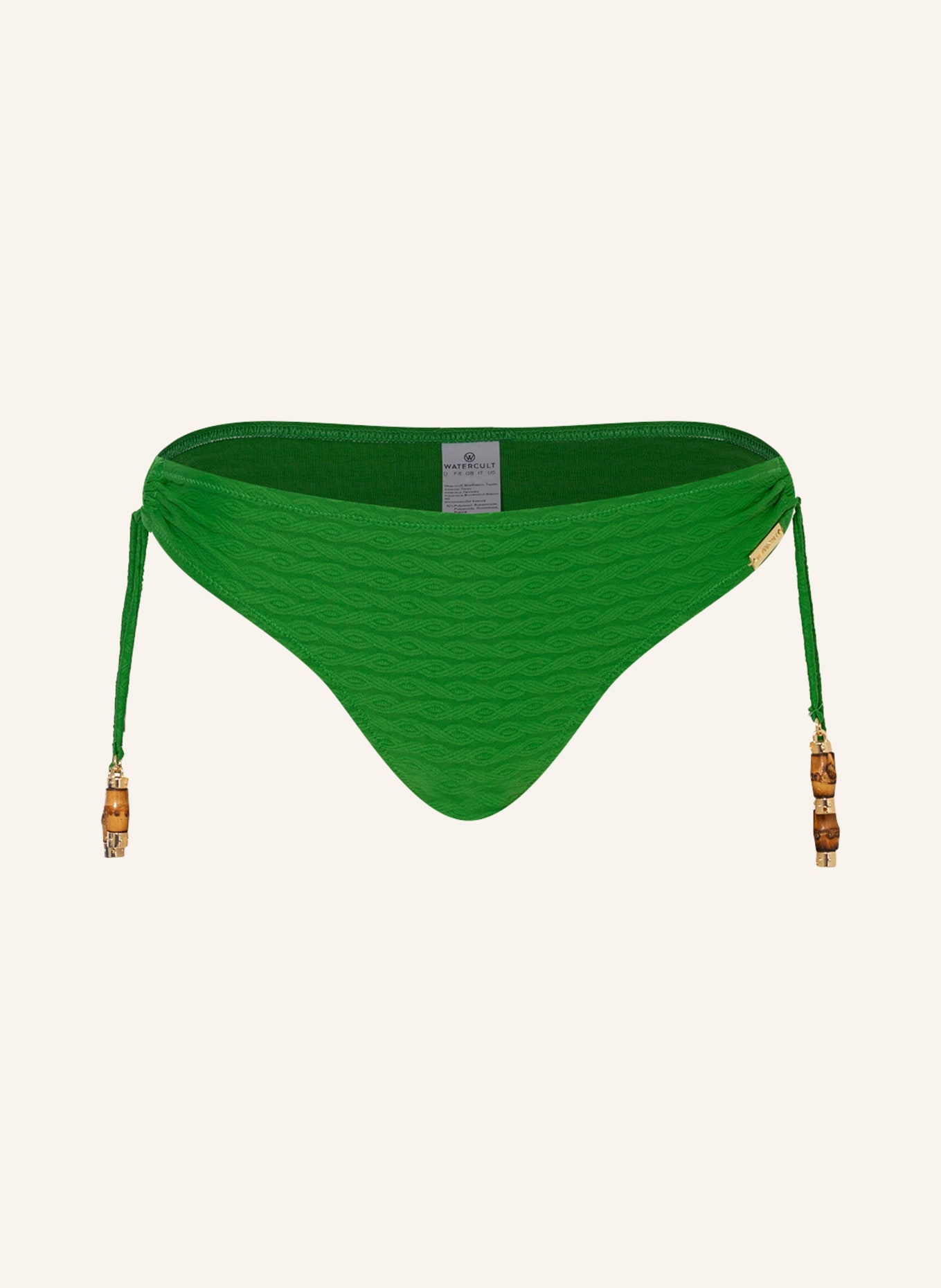 watercult Triangel-Bikini-Hose BAMBOO SOLIDS, Farbe: GRÜN (Bild 1)