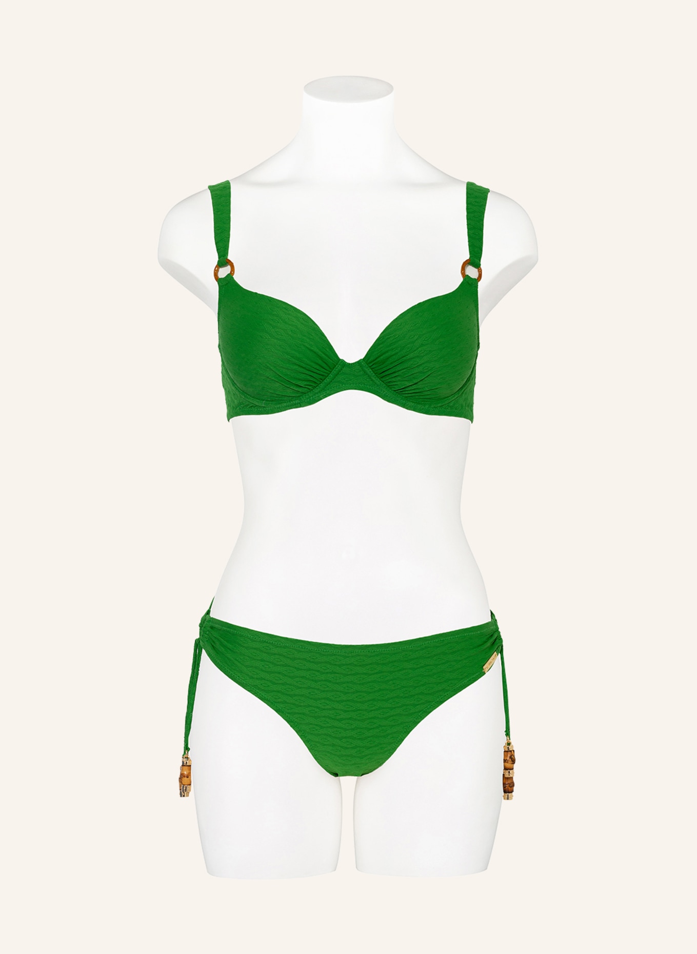 watercult Triangel-Bikini-Hose BAMBOO SOLIDS, Farbe: GRÜN (Bild 2)