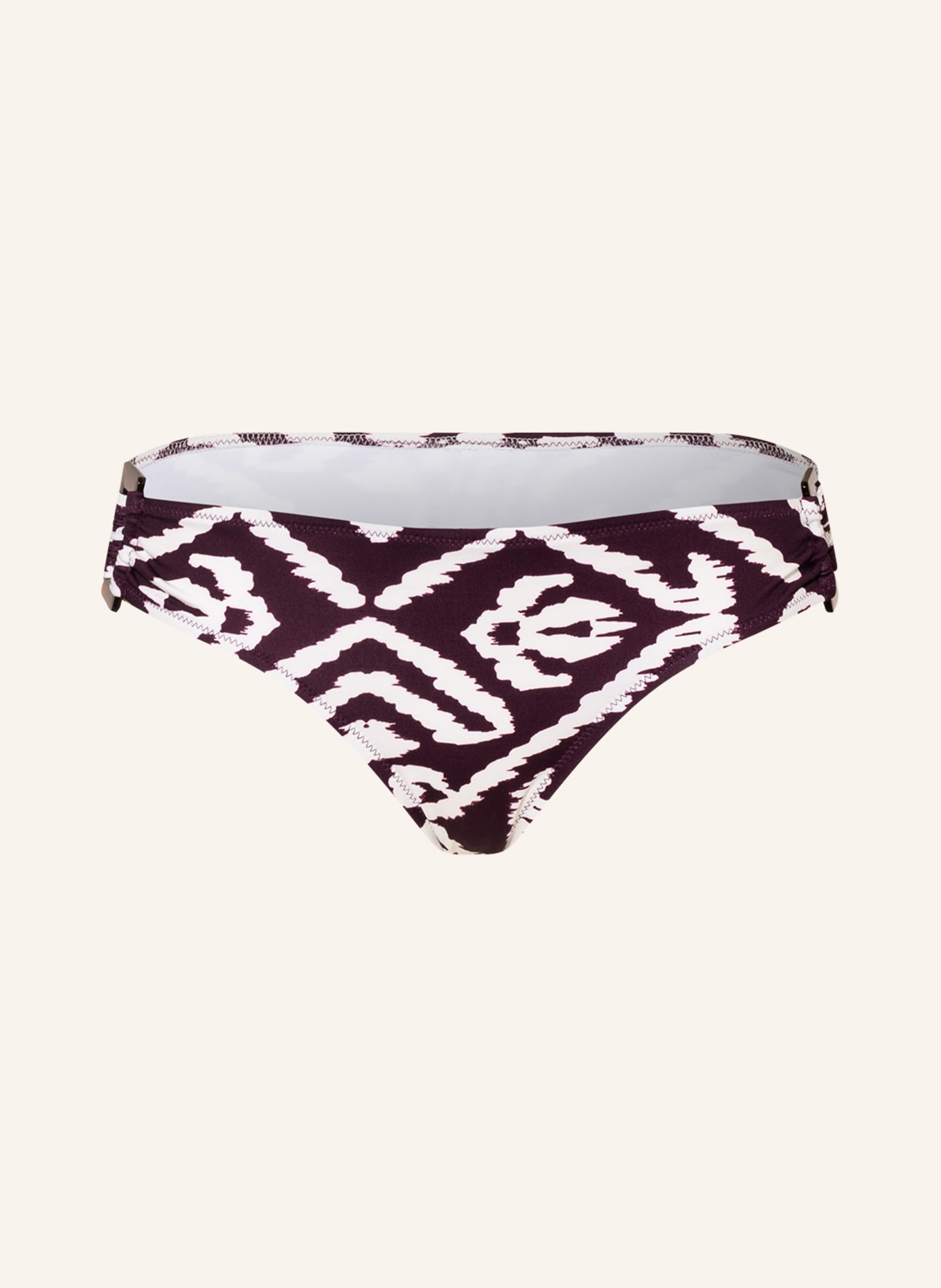 watercult Basic bikini bottoms MAKRO NOTION, Color: DARK PURPLE/ WHITE (Image 1)