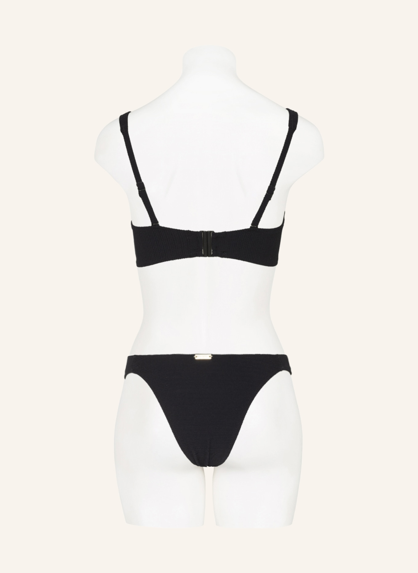 watercult Bralette bikini top PURE SENSES, Color: BLACK (Image 3)