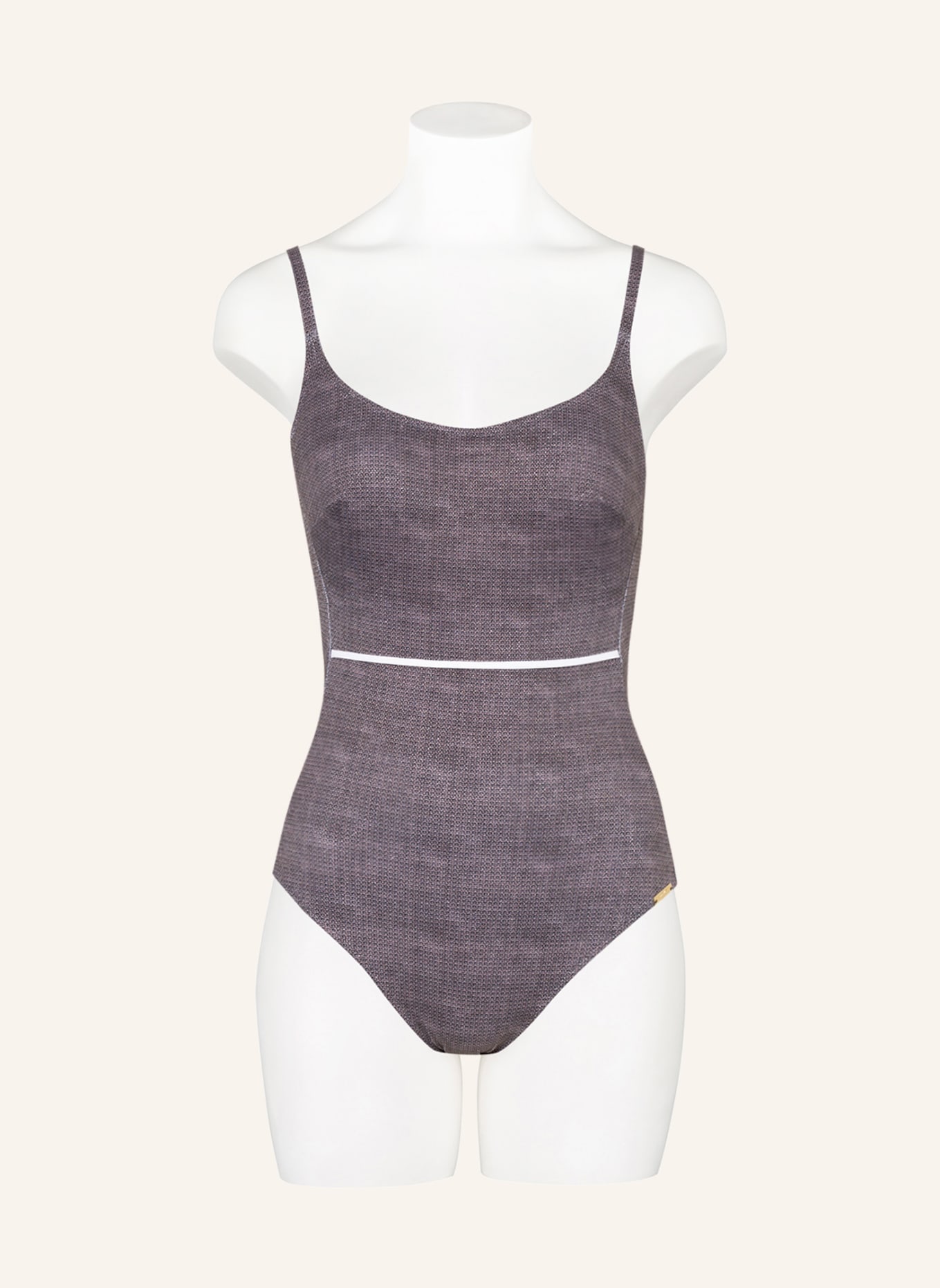 MARYAN MEHLHORN Underwire swimsuit ARGENTUM with glitter thread, Color: TAUPE (Image 2)