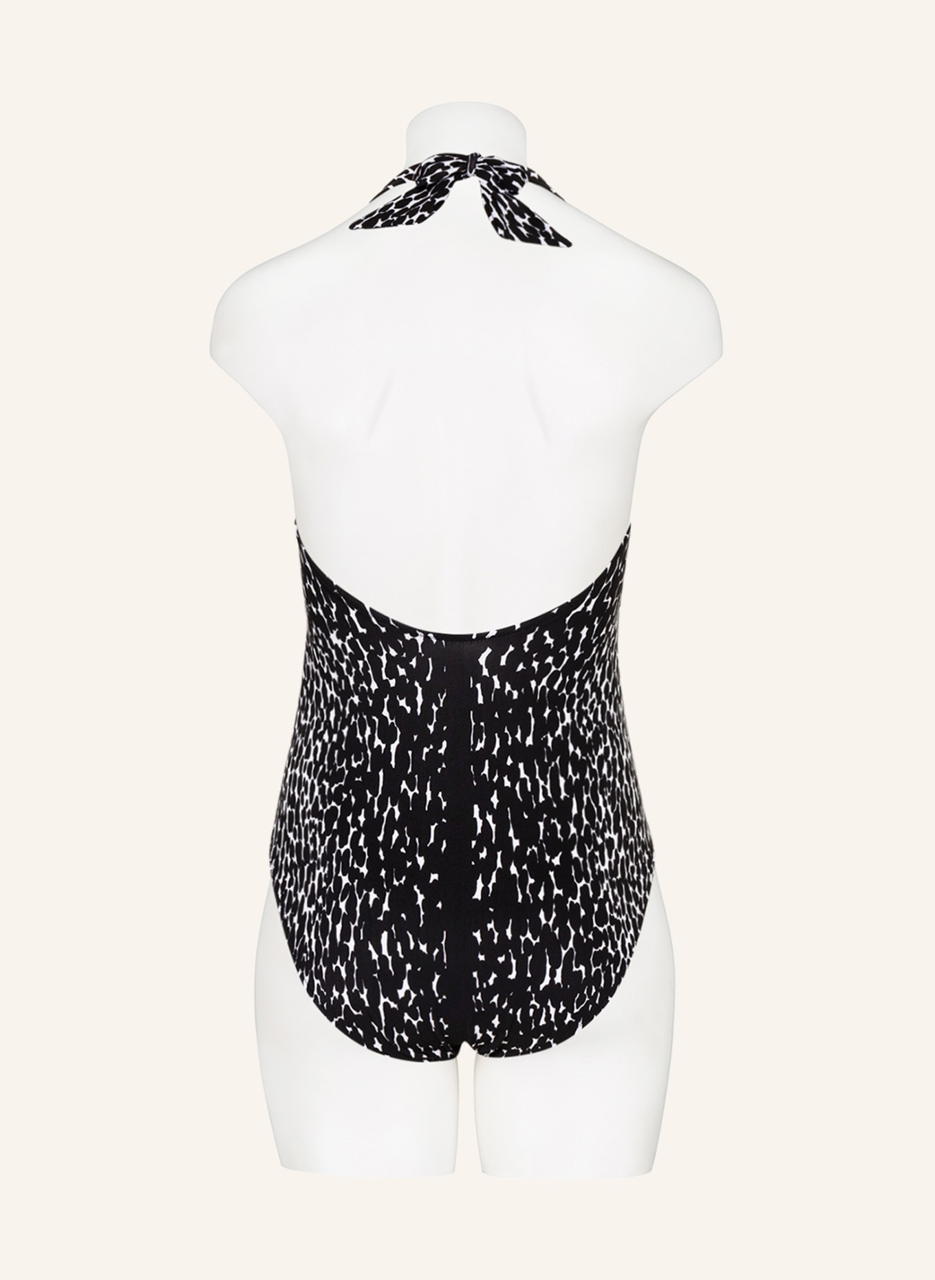 MARYAN MEHLHORN Halter neck swimsuit CAPTURE, Color: BLACK/ WHITE (Image 3)
