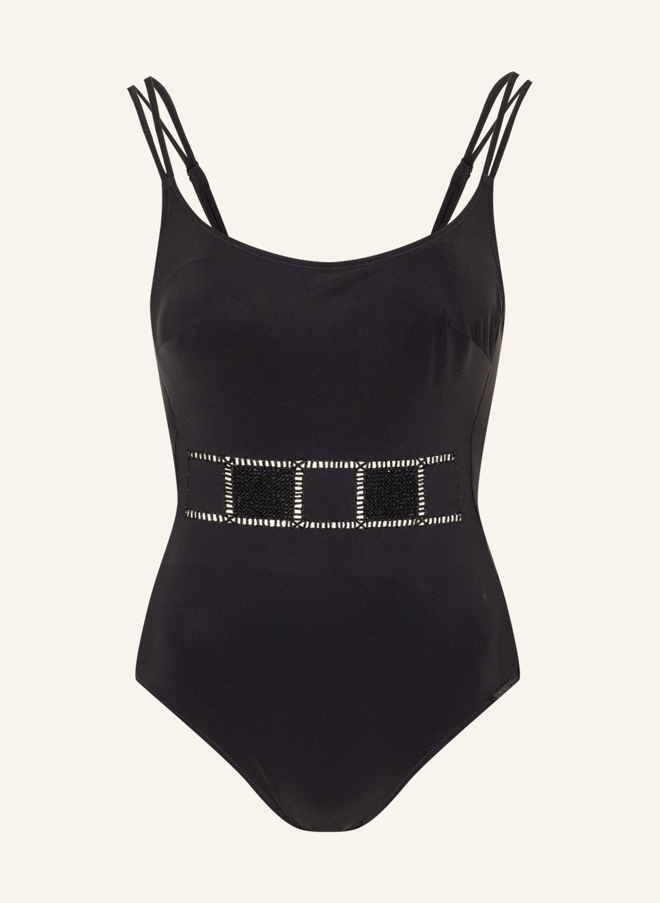 MARYAN MEHLHORN Underwire swimsuit OUVERTURE with decorative beads, Color: BLACK (Image 1)