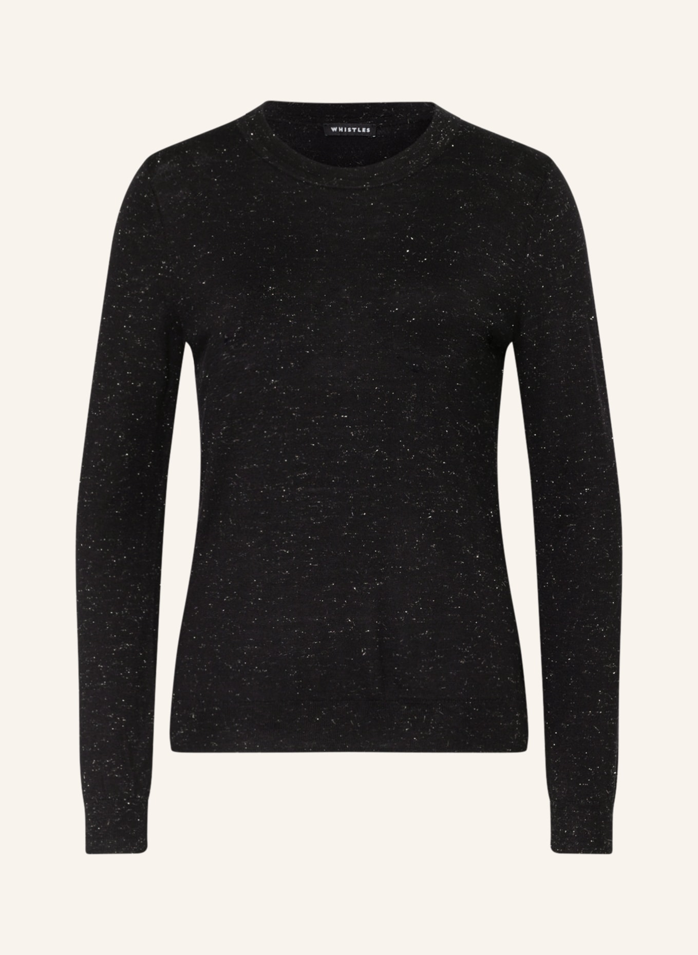 WHISTLES Sweater ANNIE with glitter thread , Color: BLACK (Image 1)