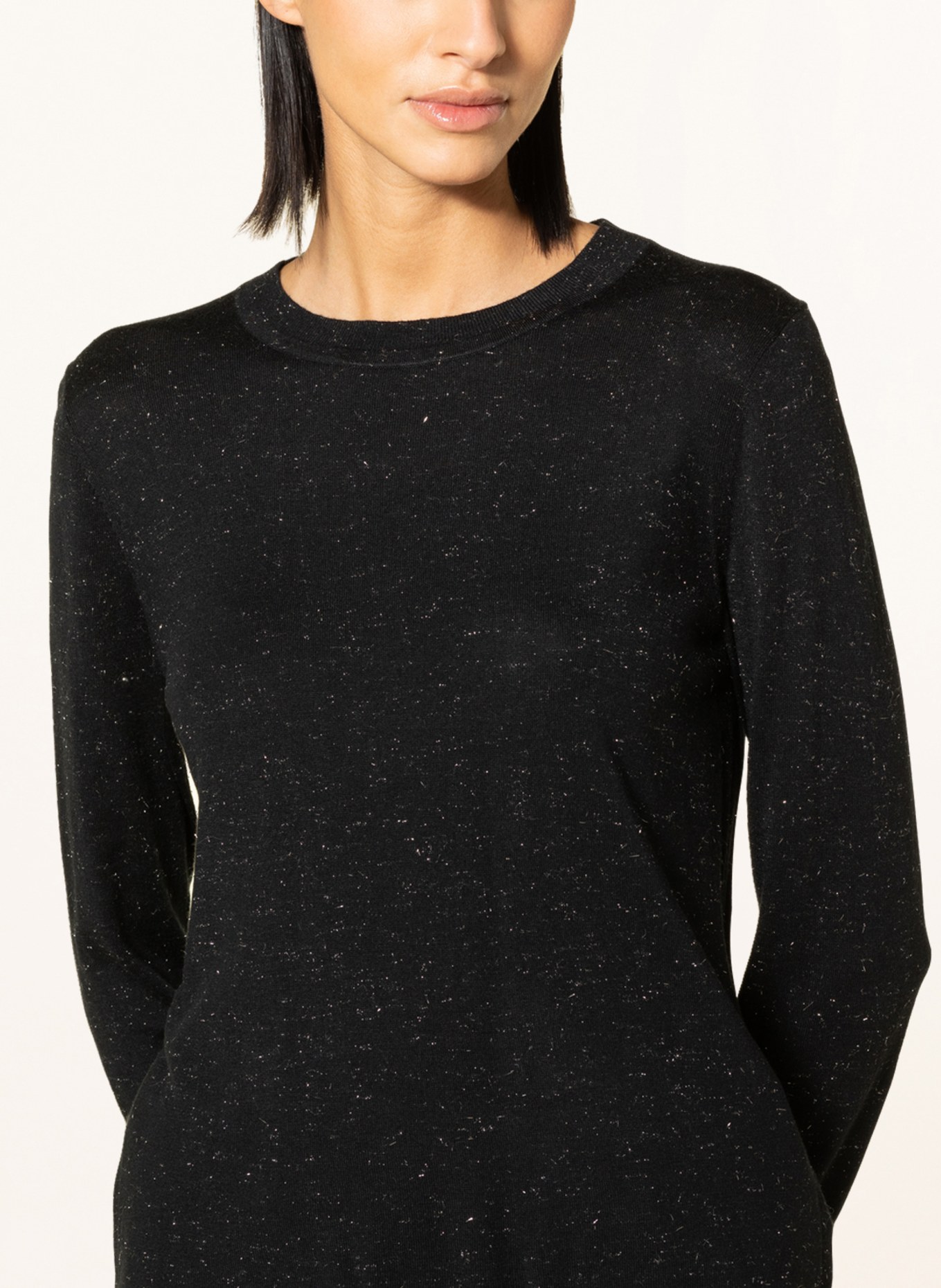 WHISTLES Sweater ANNIE with glitter thread , Color: BLACK (Image 4)