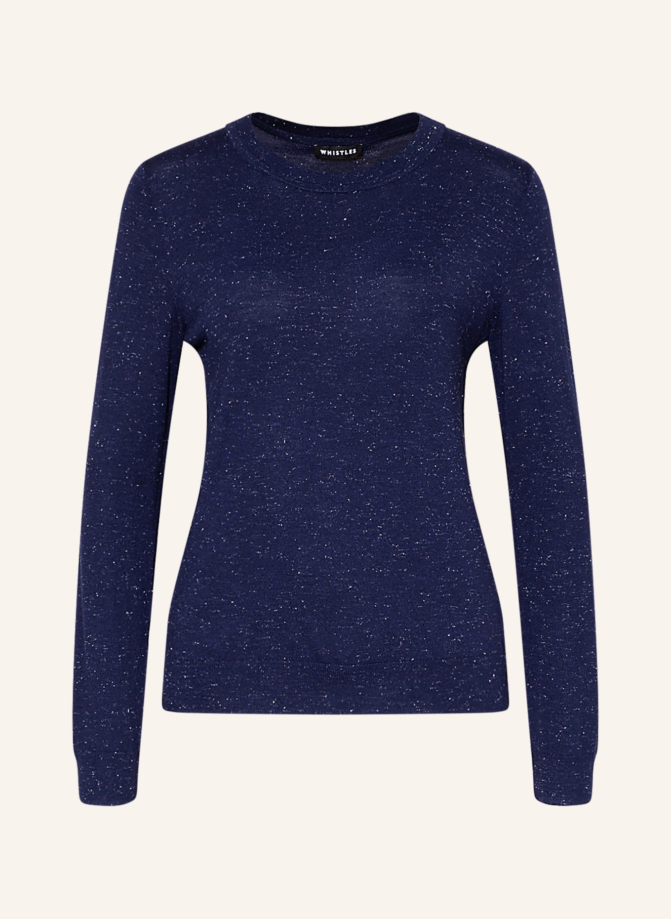 WHISTLES Sweater ANNIE with glitter thread, Color: BLUE (Image 1)