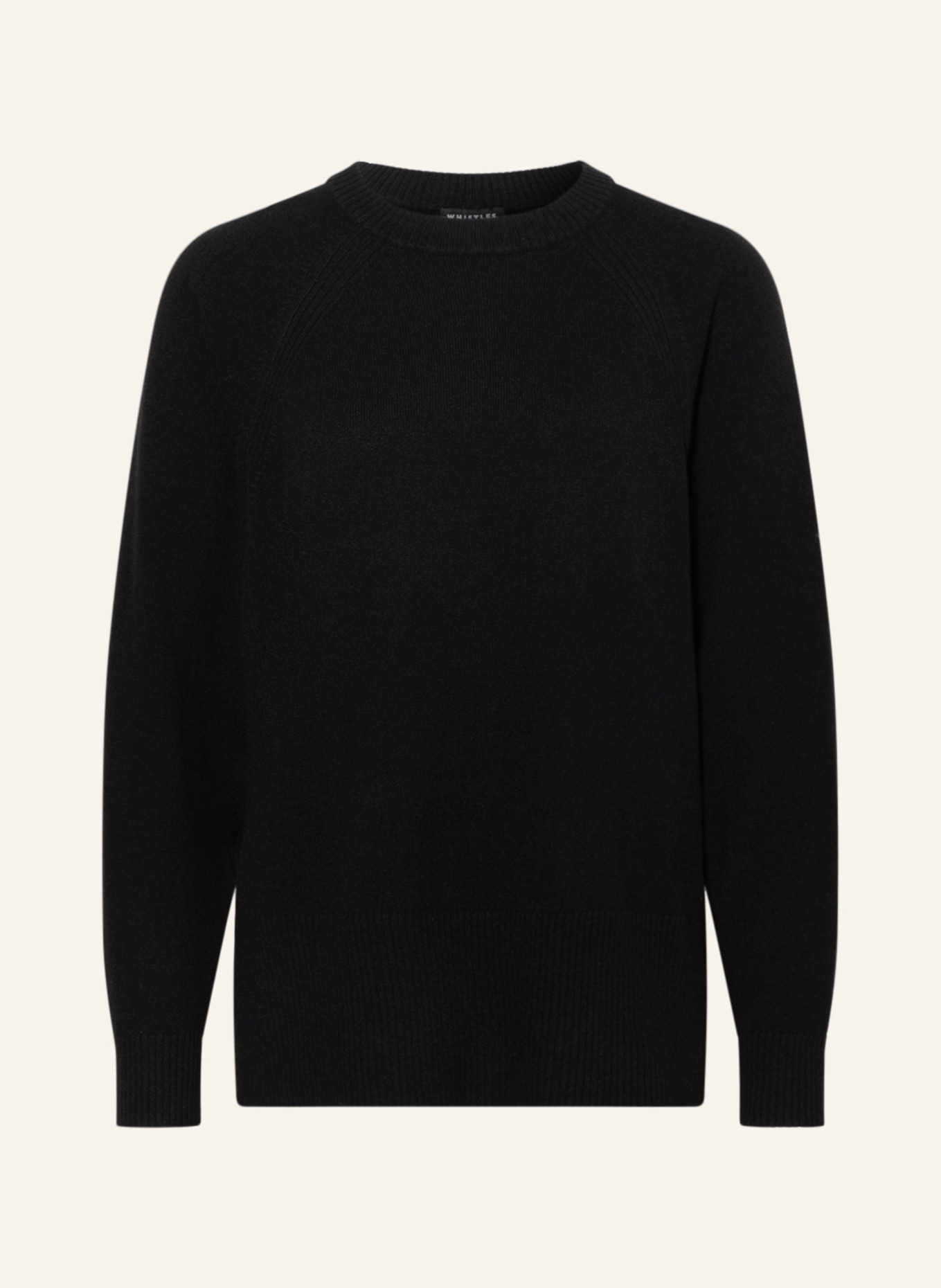 WHISTLES Cashmere sweater, Color: BLACK (Image 1)