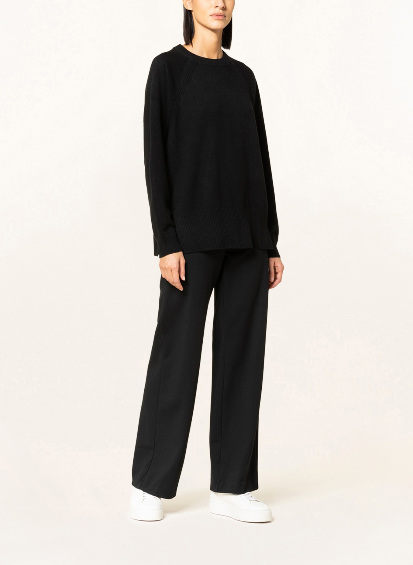 WHISTLES Cashmere sweater, Color: BLACK (Image 2)