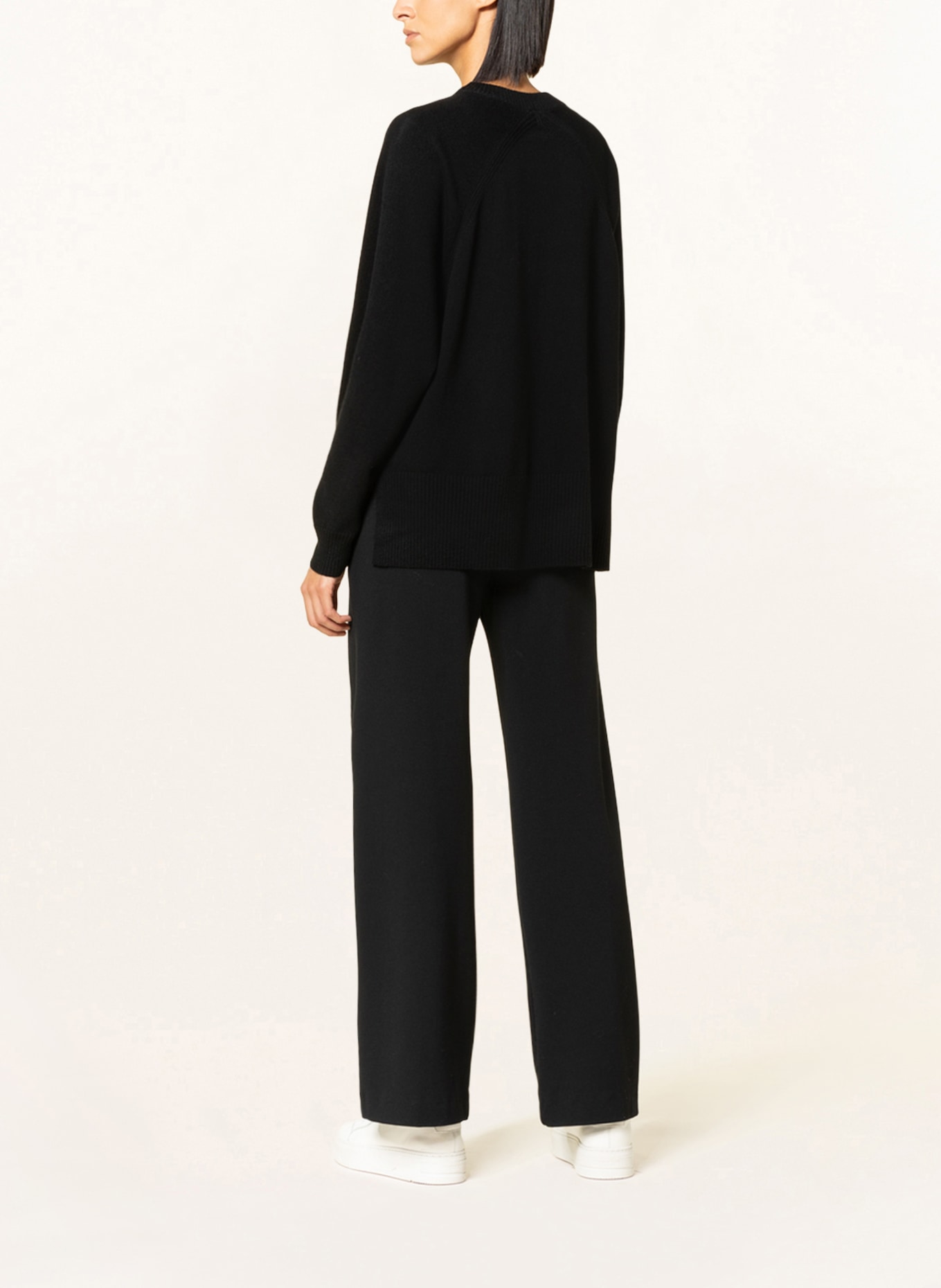 WHISTLES Cashmere sweater, Color: BLACK (Image 3)