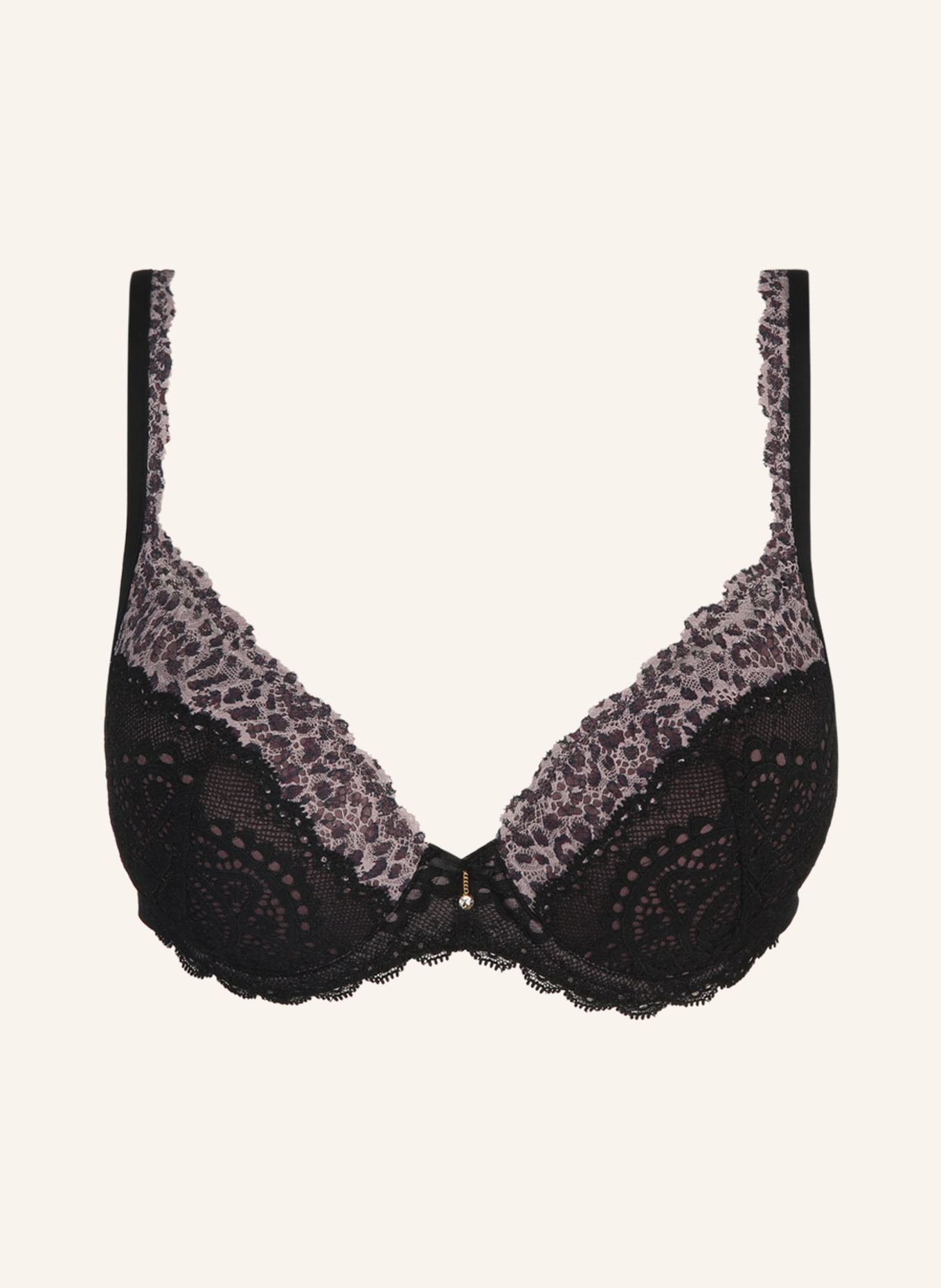 MARIE JO Molded cup bra COELY , Color: BLACK/ GRAY/ LIGHT GRAY(Image null)