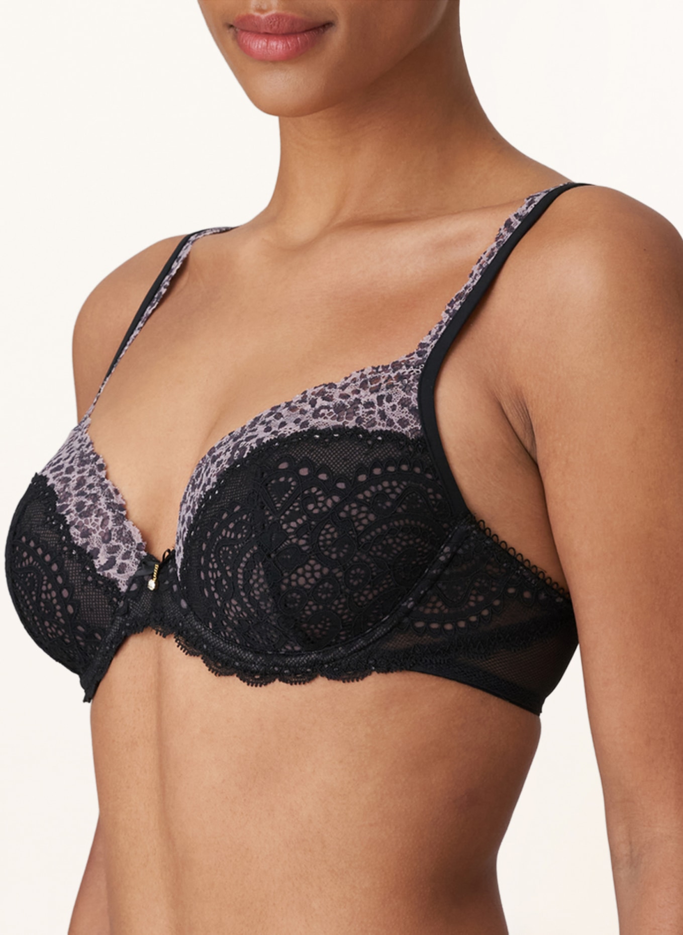MARIE JO Molded cup bra COELY , Color: BLACK/ GRAY/ LIGHT GRAY (Image 2)