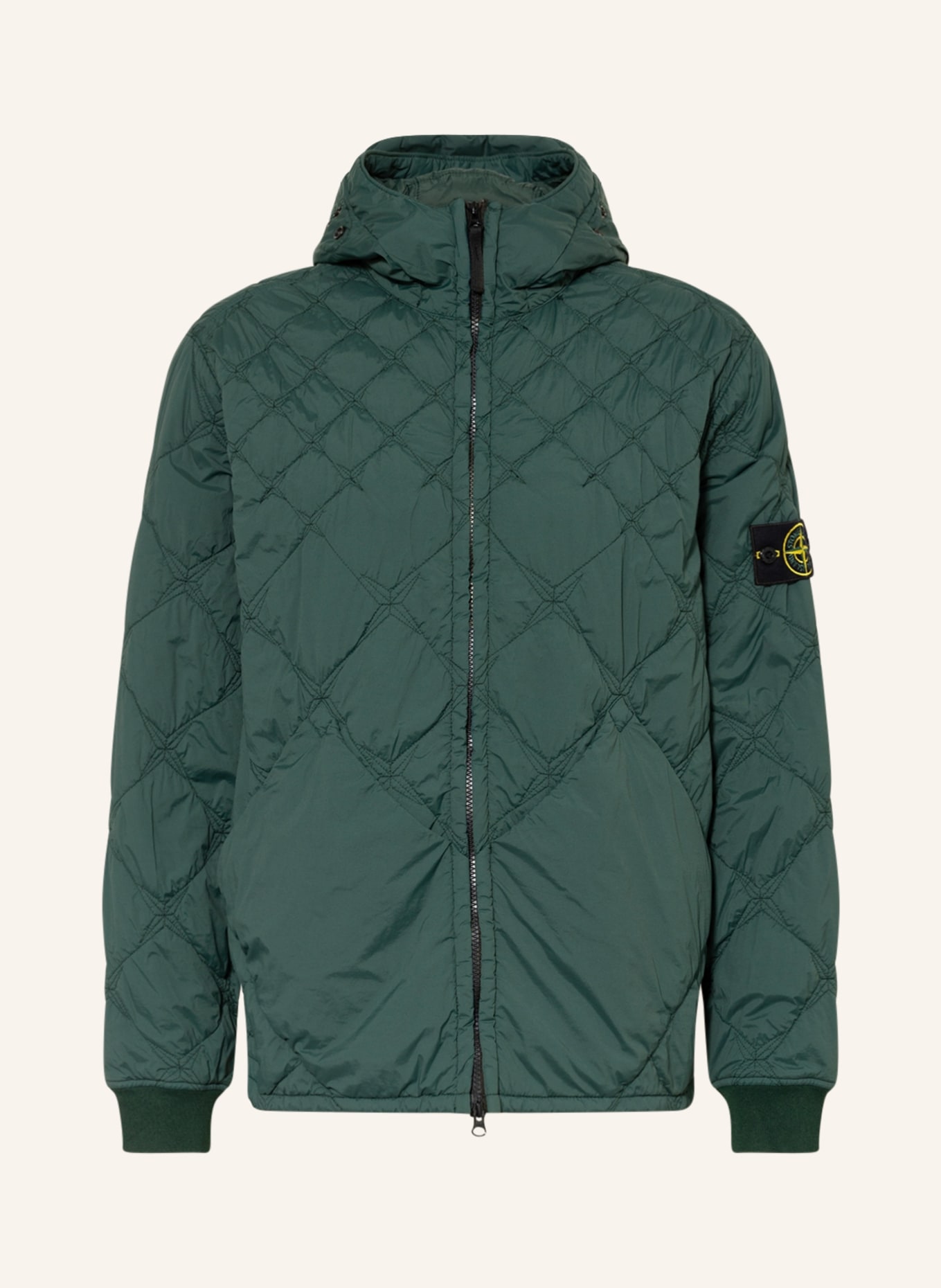 STONE ISLAND Quilted jacket, Color: DARK GREEN (Image 1)